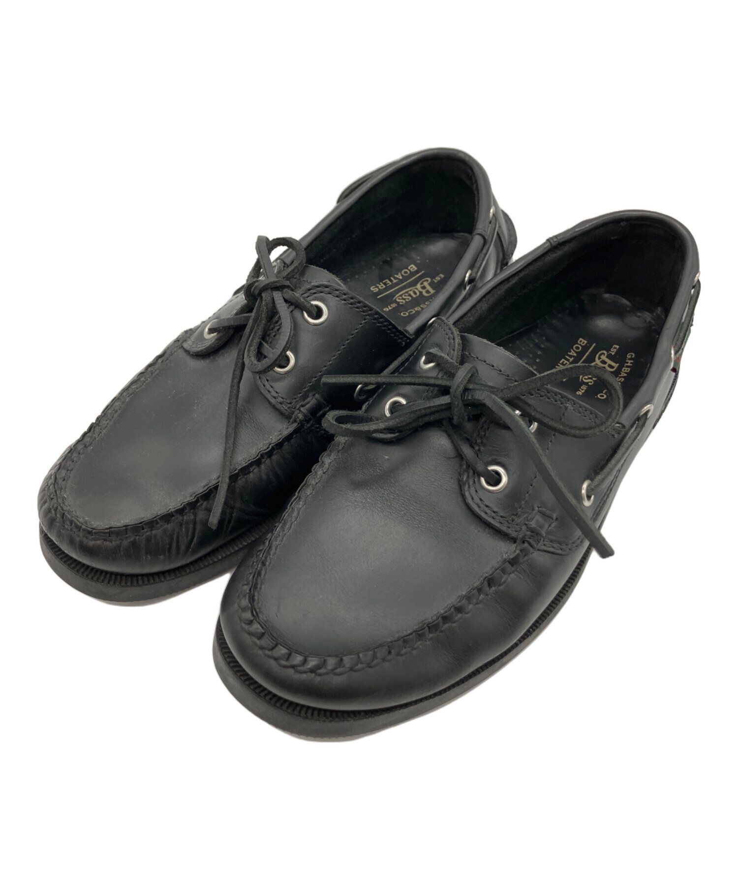 中古・古着通販】G.H.BASS (ジーエイチバス) デッキシューズ ブラック