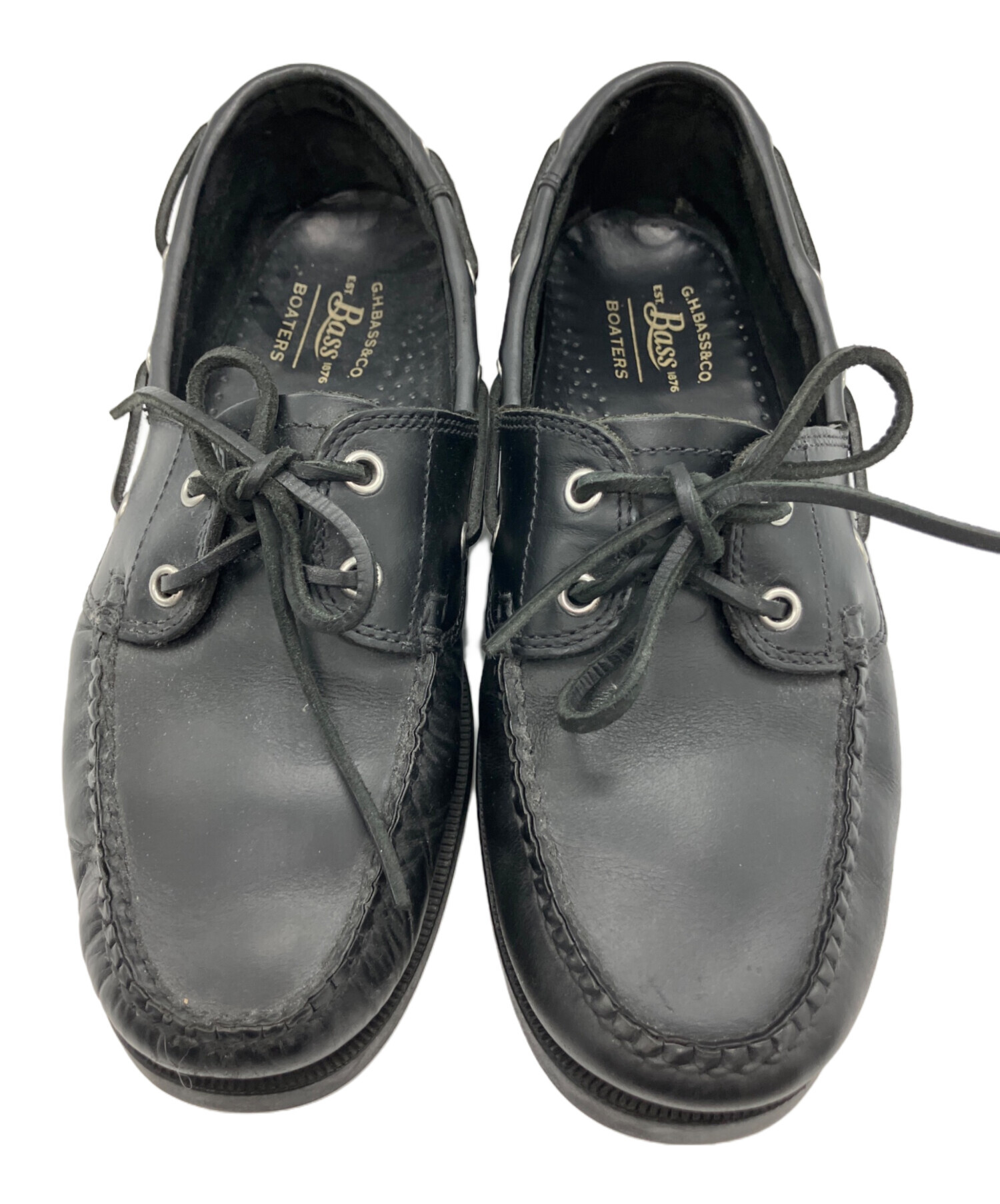 中古・古着通販】G.H.BASS (ジーエイチバス) デッキシューズ ブラック