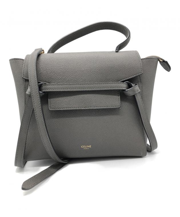 中古・古着通販】CELINE (セリーヌ) 2WAYショルダーバッグ グレー