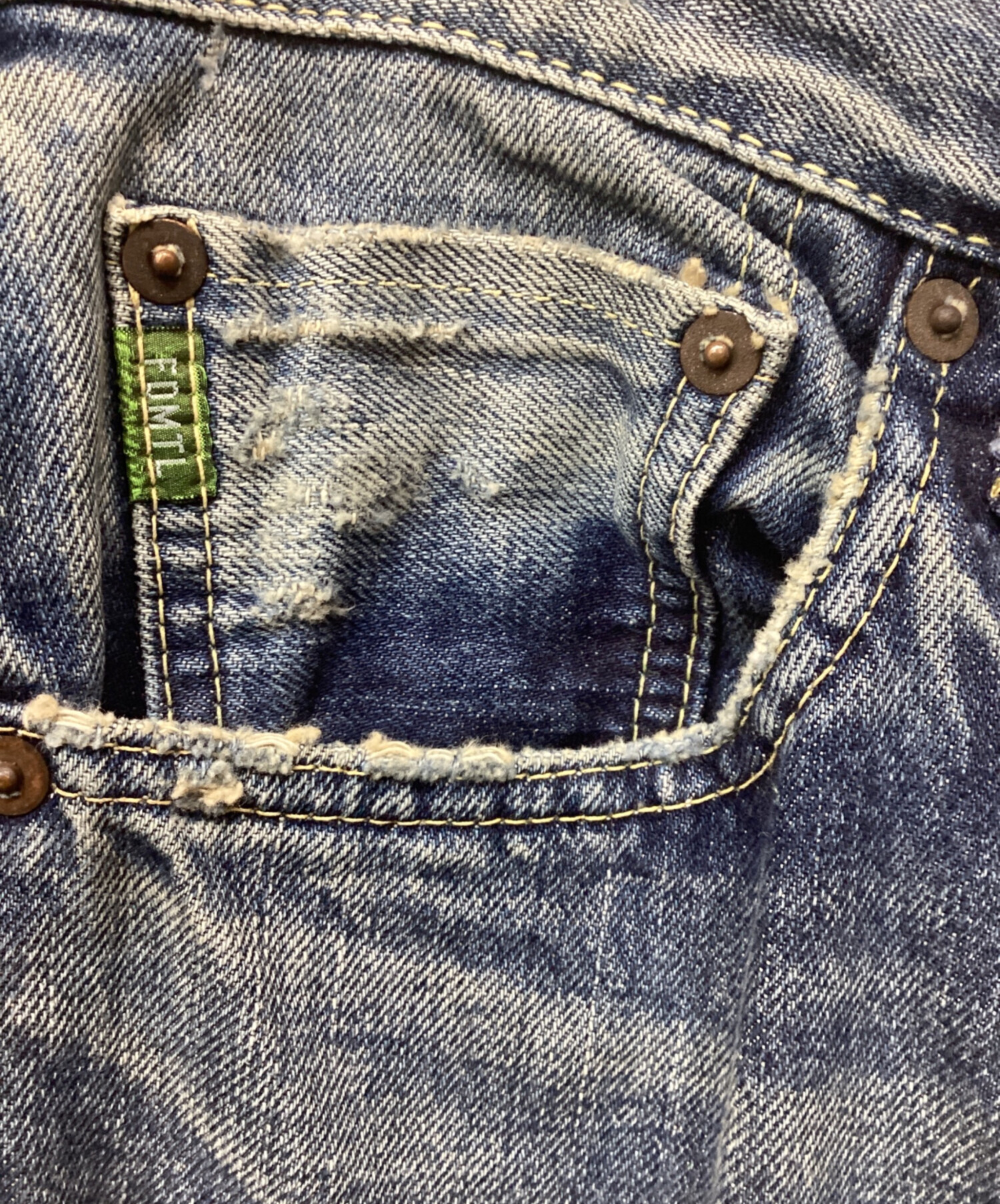 中古・古着通販】FDMTL (ファンダメンタル) ダメージ加工刺し子パッチ