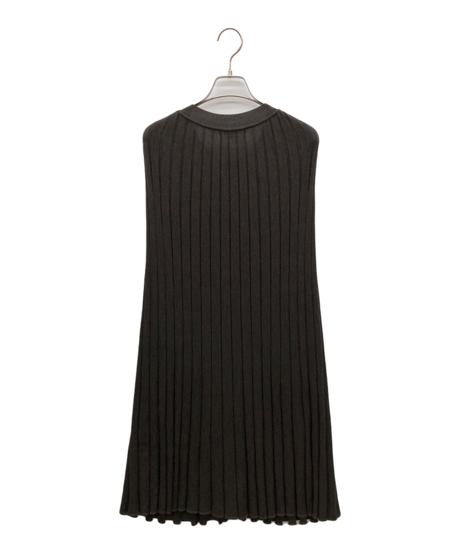 中古・古着通販】EPOCA (エポカ) プリーツケープジップニット ブラウン