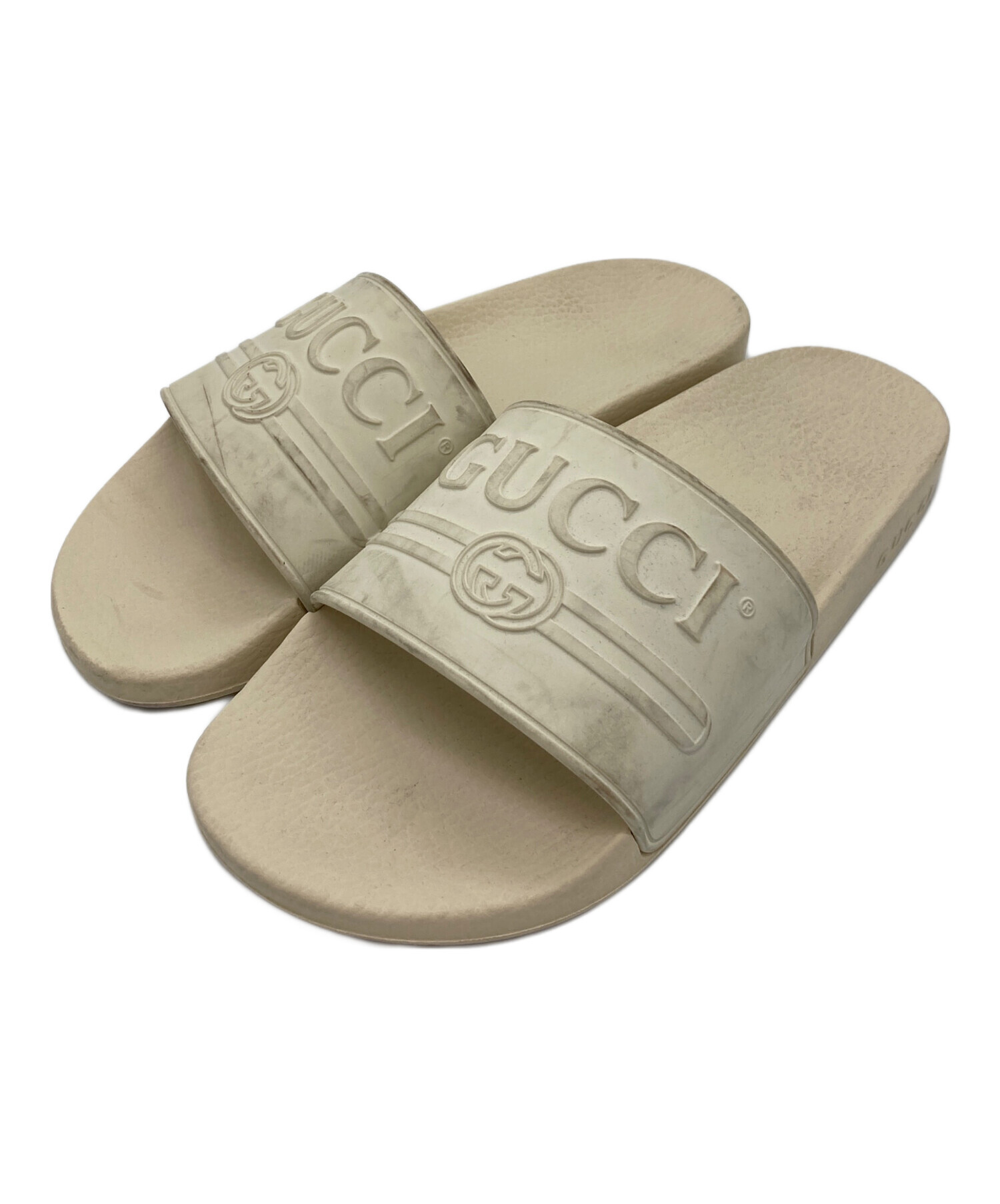 中古・古着通販】GUCCI (グッチ) シャワーサンダル ベージュ サイズ:7