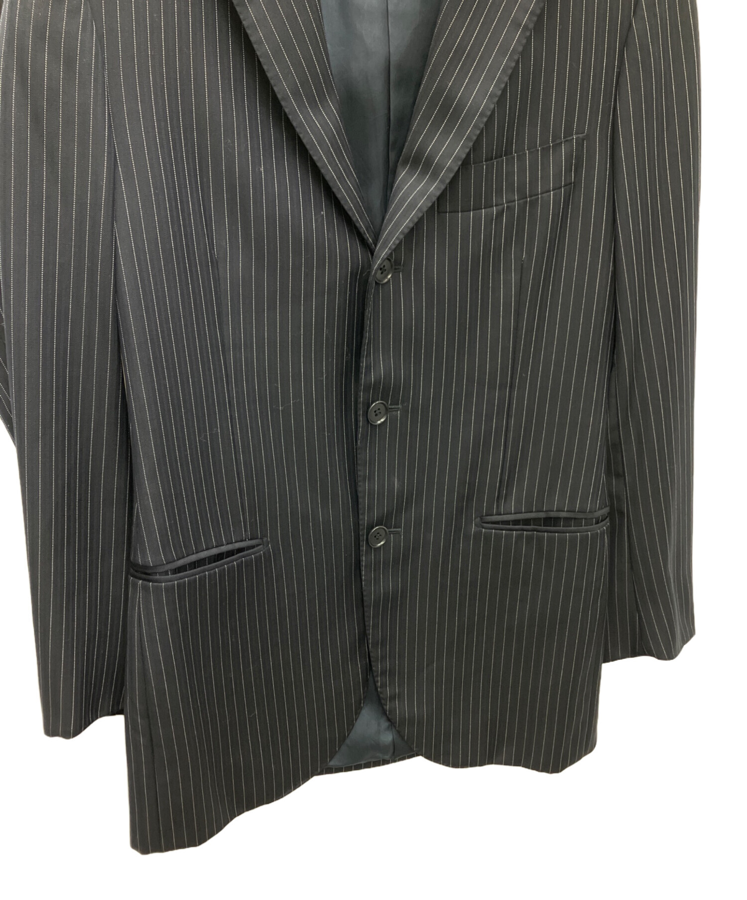 中古・古着通販】ISAIA (イザイア) 3Bテーラードジャケット ブラック