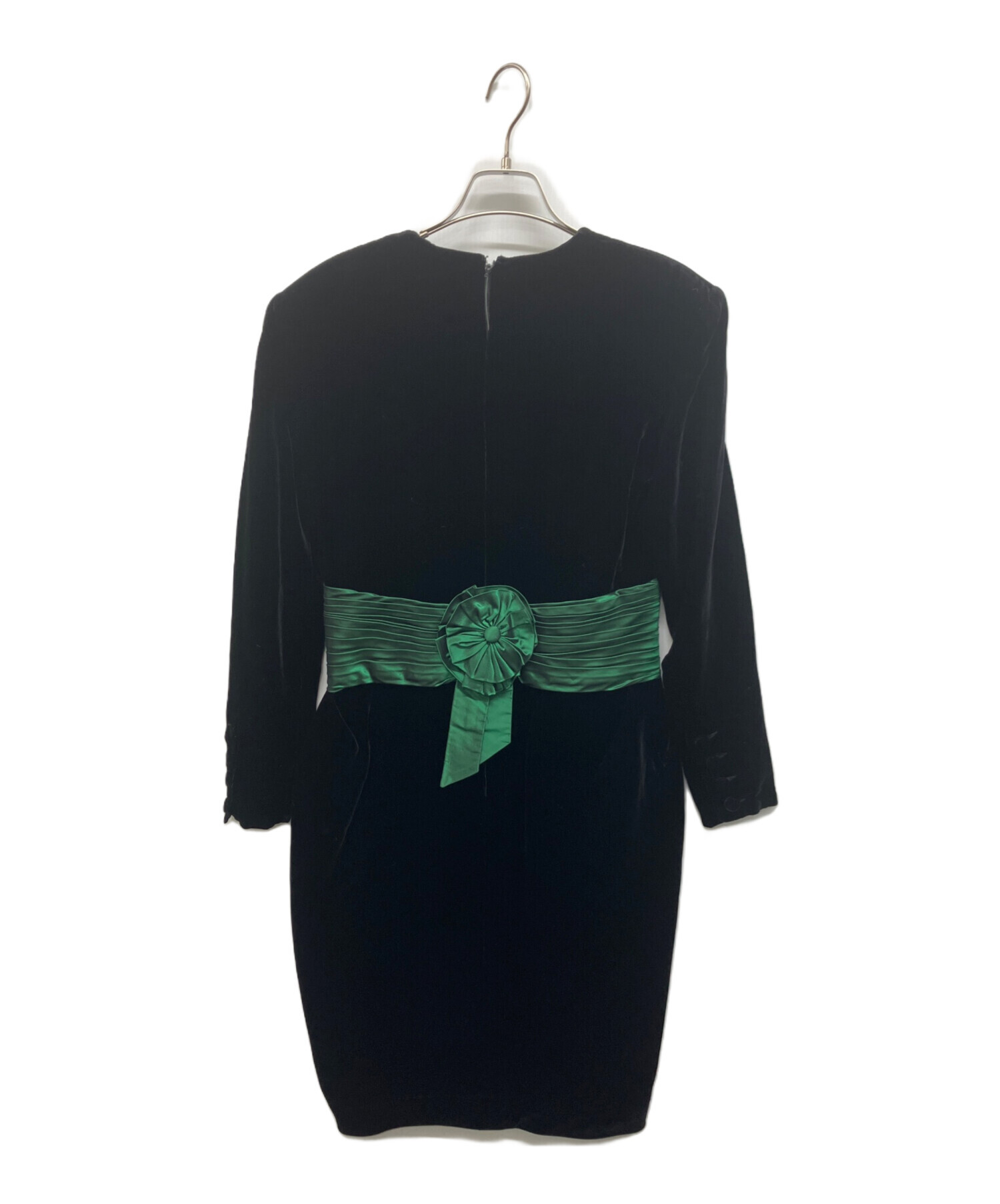 中古・古着通販】GUCCI (グッチ) ベロアワンピース ブラック サイズ:42