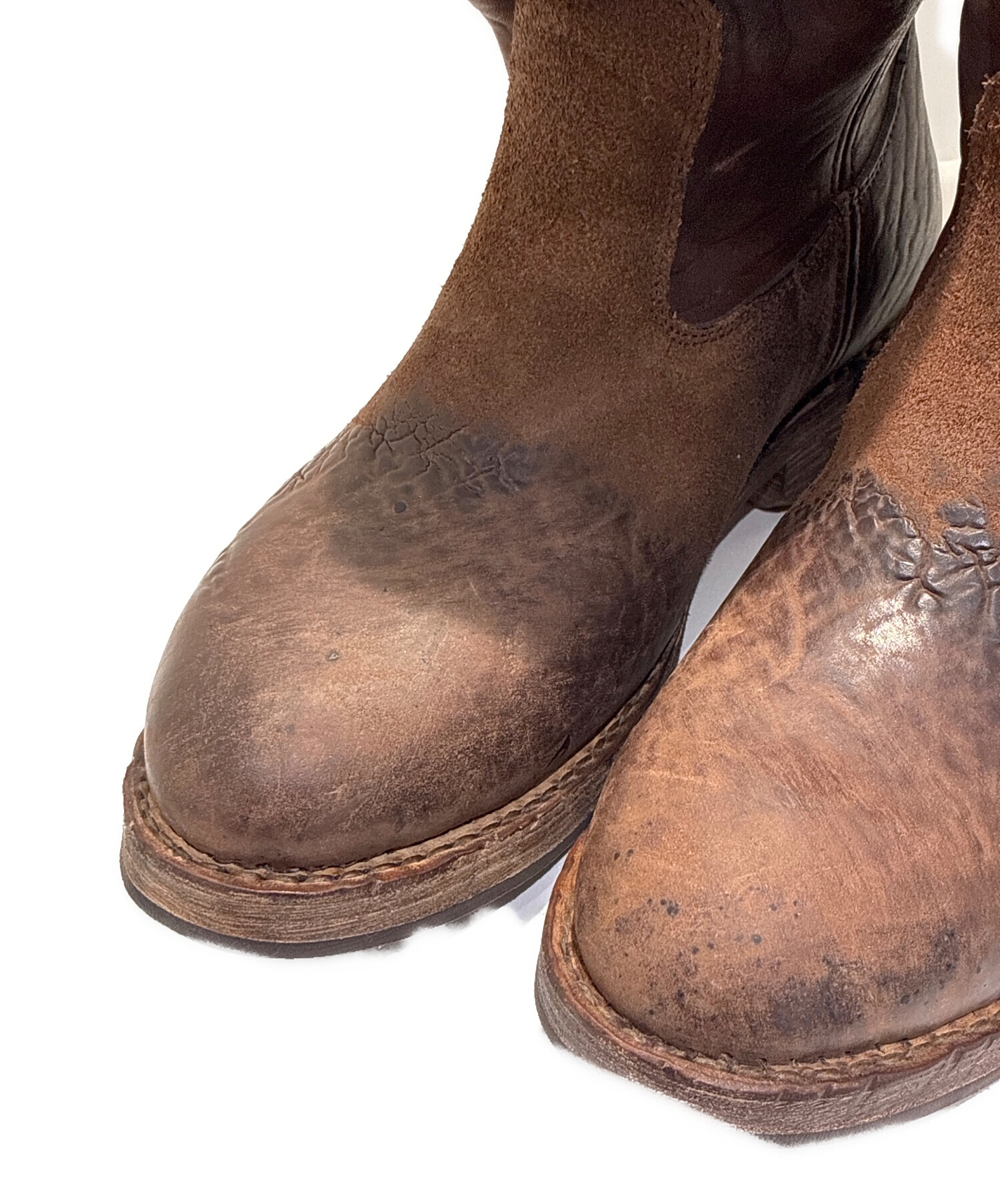 中古・古着通販】VISVIM (ビズビム) WABANAKI BOOTS-FOLK ブラウン