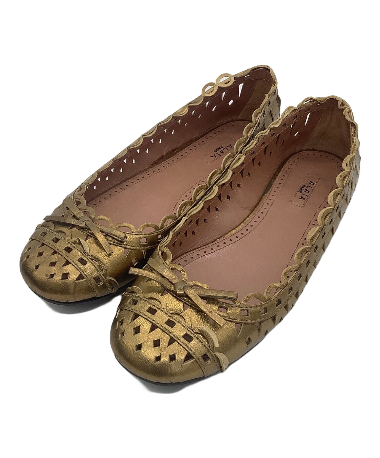 中古・古着通販】ALAIA (アライア) カットワークフラットパンプス