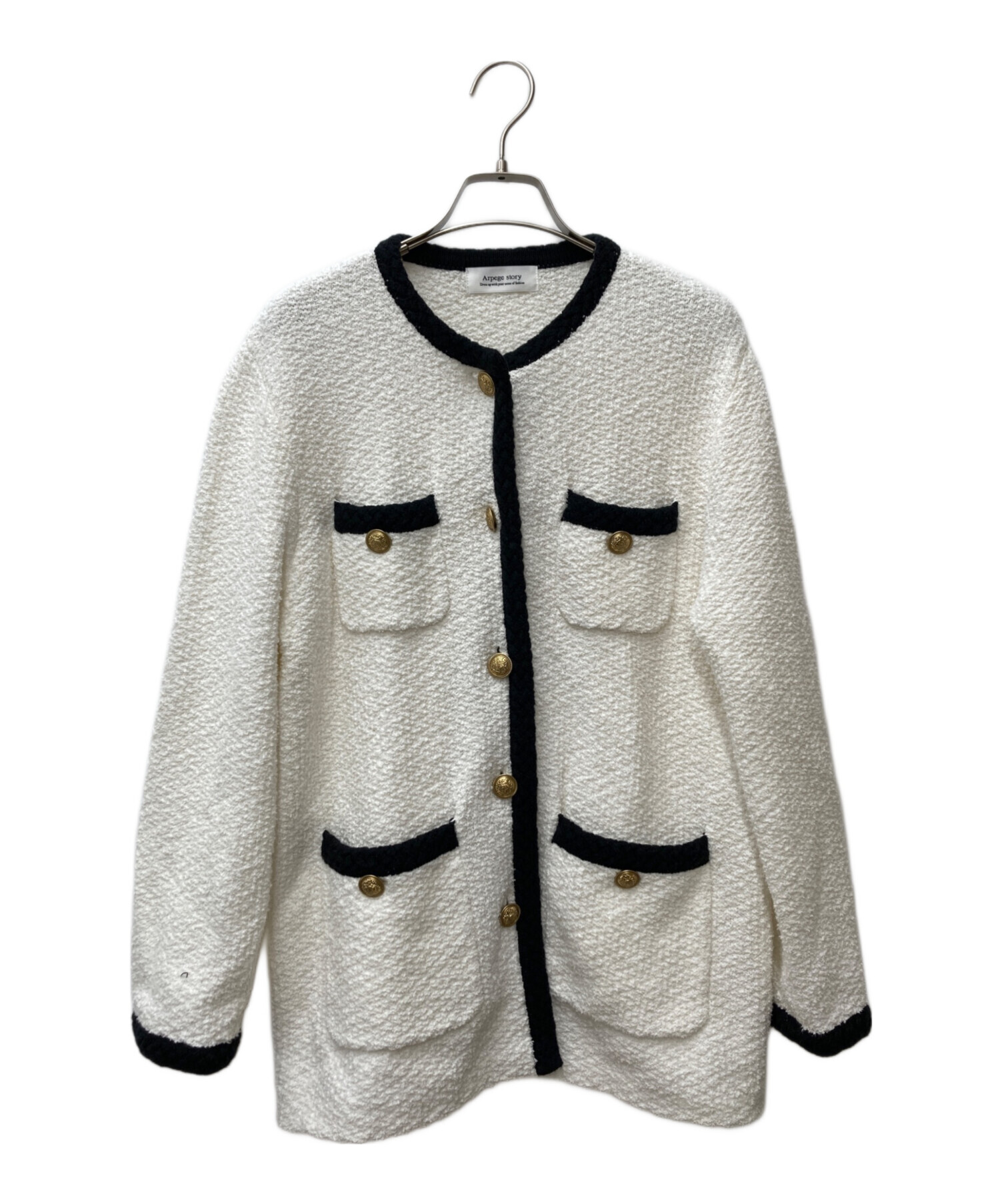 中古・古着通販】ARPEGE STORY (アルページュストーリー) ノーカラー