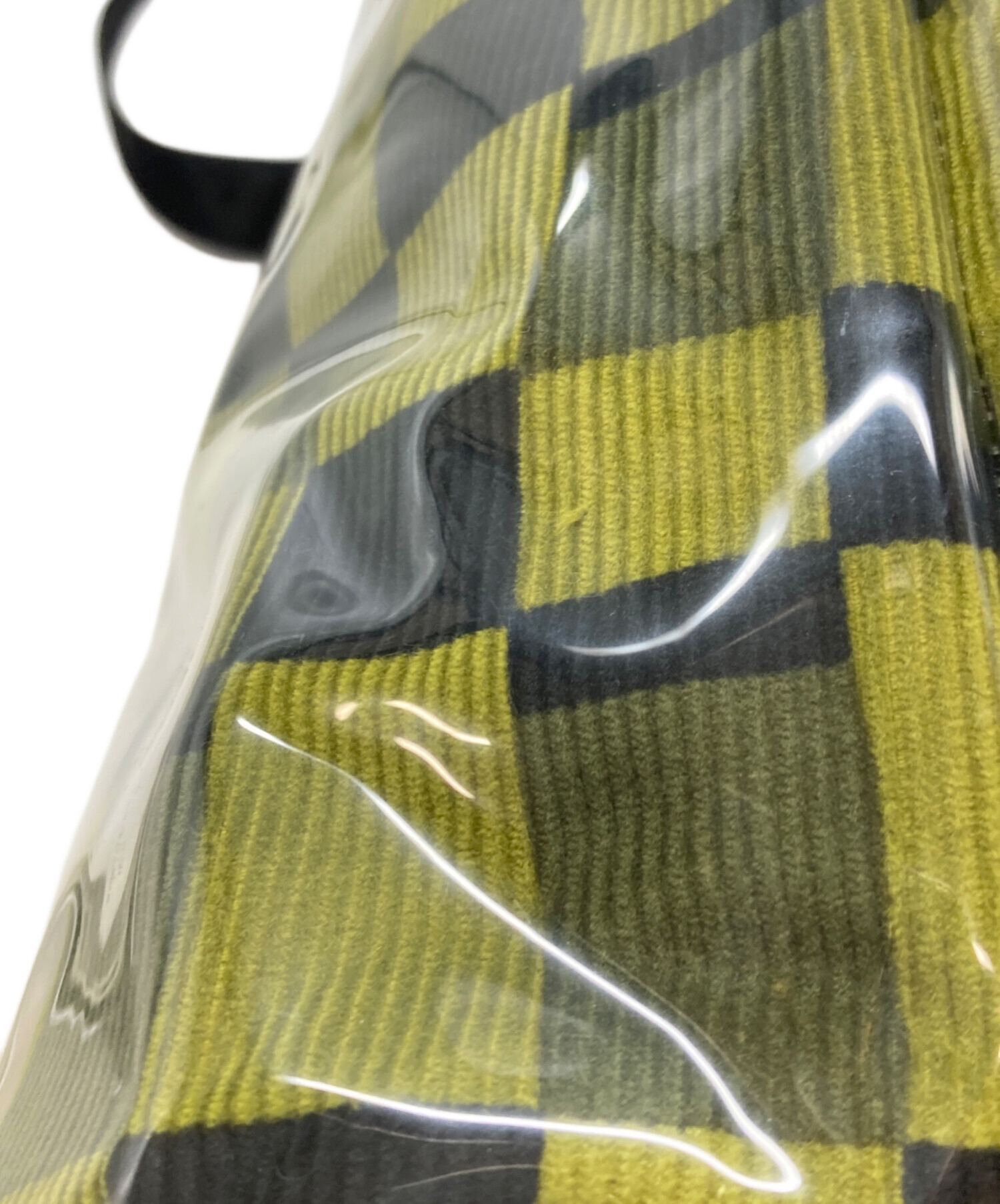 中古・古着通販】MARNI (マルニ) PVCチェックトートバッグ オリーブ