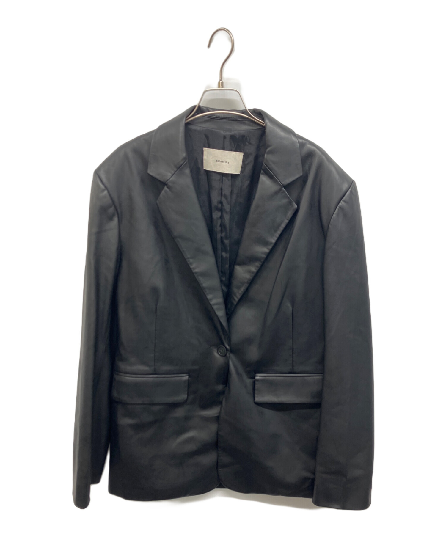 中古・古着通販】TODAYFUL (トゥデイフル) エコレザーテーラード