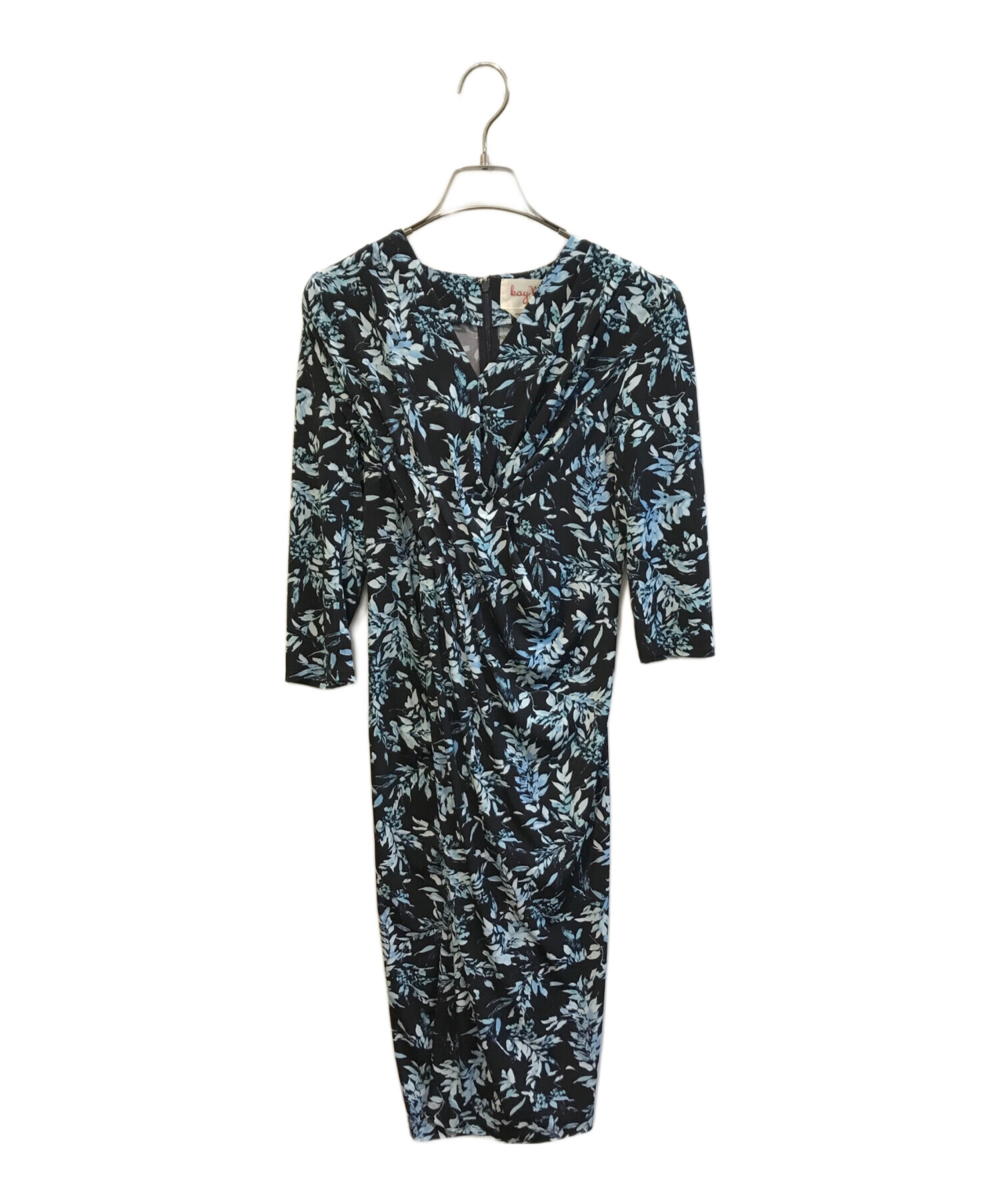 中古・古着通販】kay me (ケイミー) プリントワンピース ブラック