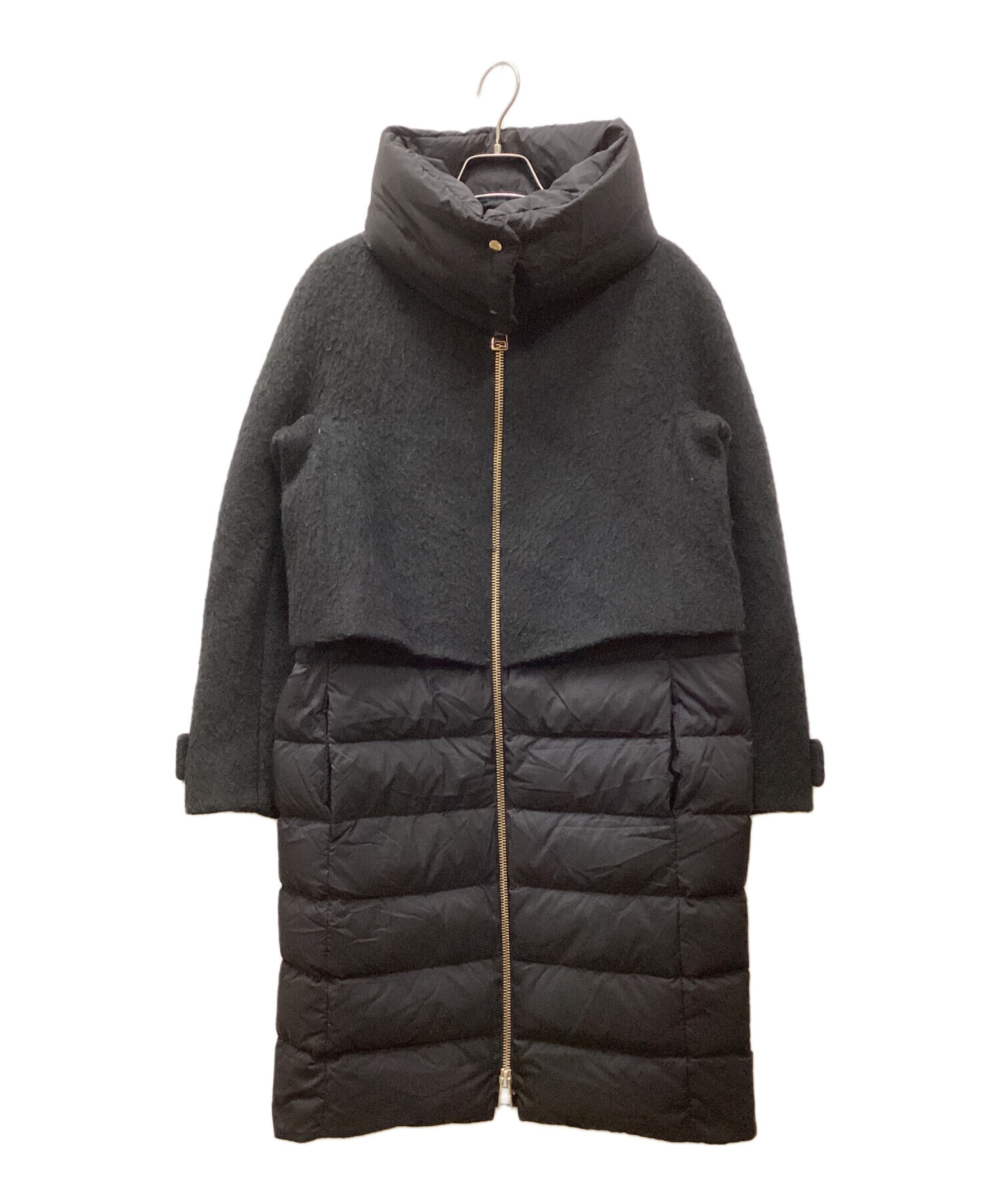 中古・古着通販】HERNO (ヘルノ) ネックウォーマー付きウール切替ノー