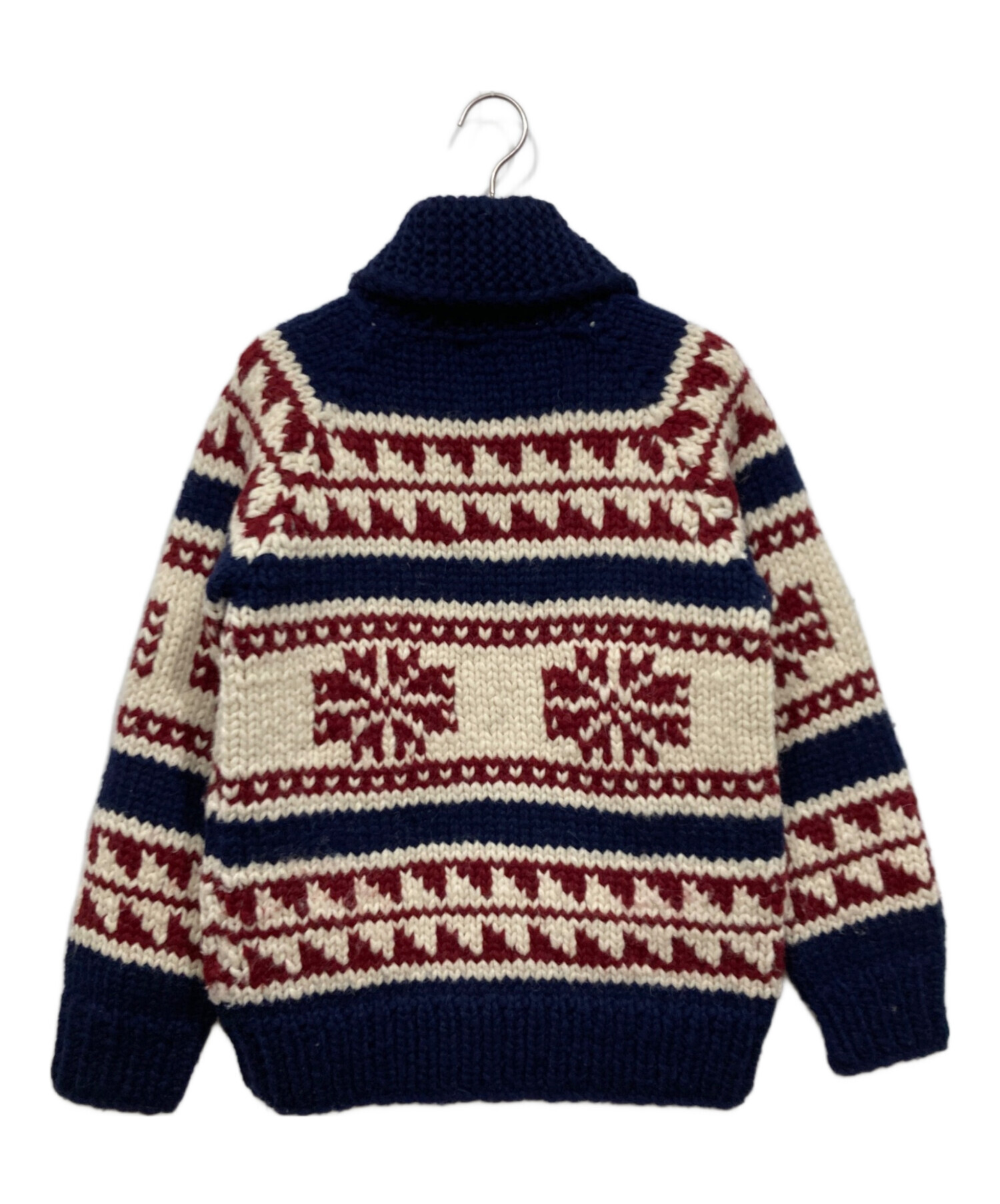 Knitata ビンテージモデル エンブレム柄 カーディガン カナダ製 90s