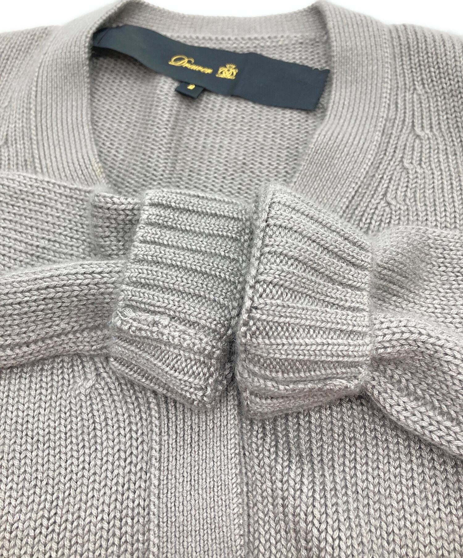 中古・古着通販】DRAWER (ドゥロワー) カシミヤシルクカーディガン