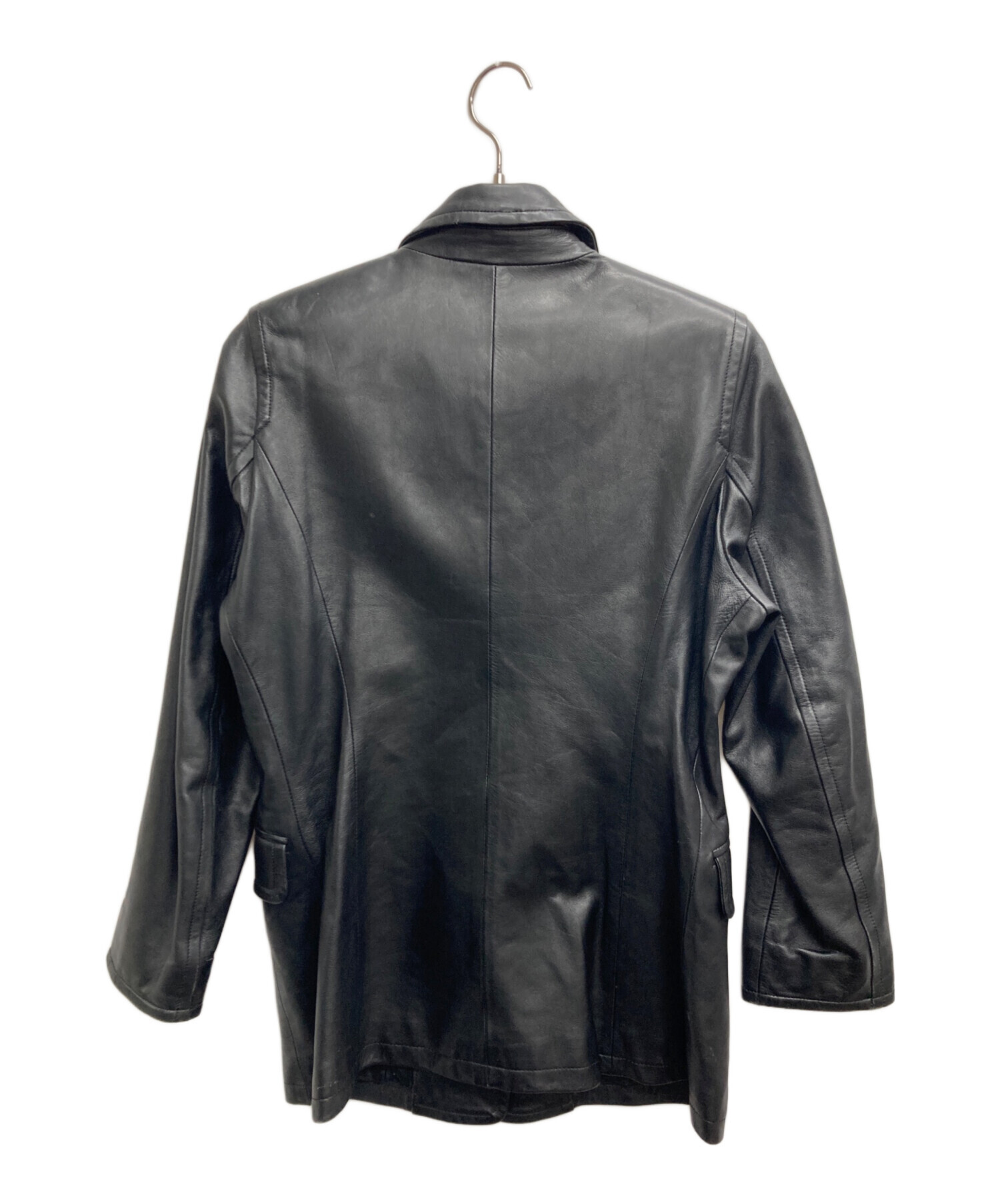 中古・古着通販】BALMAIN (バルマン) ラムレザージャケット ブラック