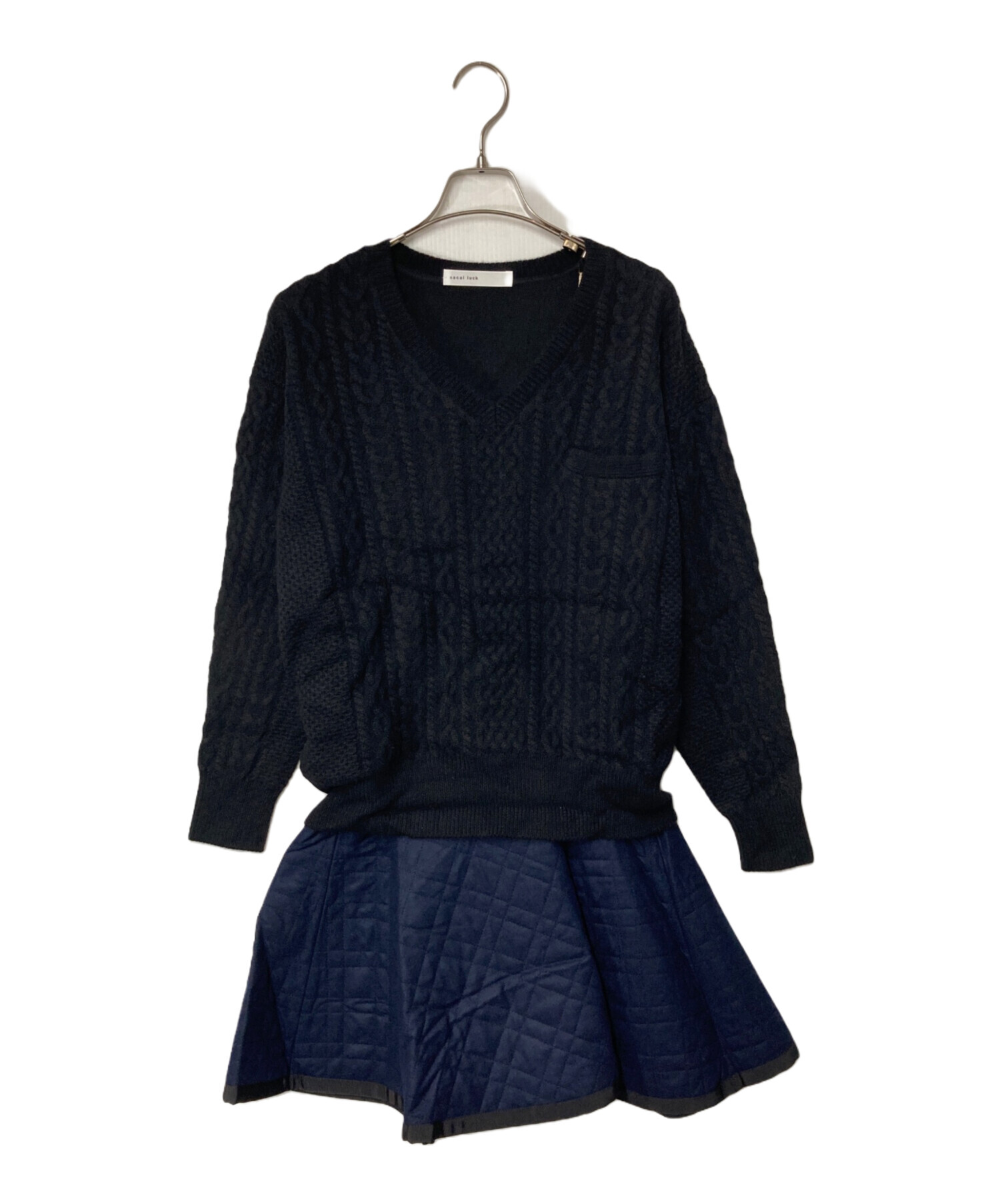 中古・古着通販】sacai luck (サカイラック) ドッキングニット