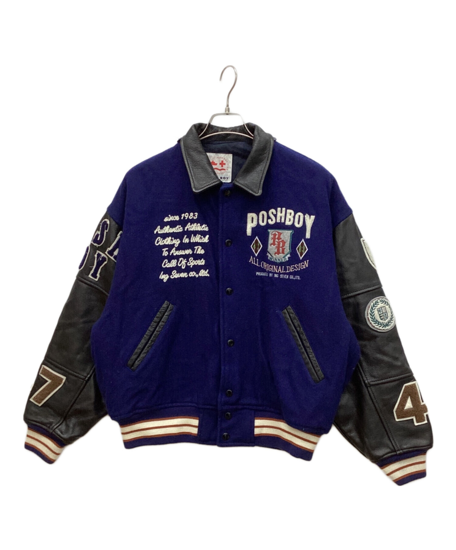 中古・古着通販】POSH BOY (ポッシュボーイ) 80'sオールドレザーウール