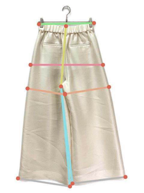 中古・古着通販】Heve (ヘイヴ) シアーサテンガウチョパンツ バニラ