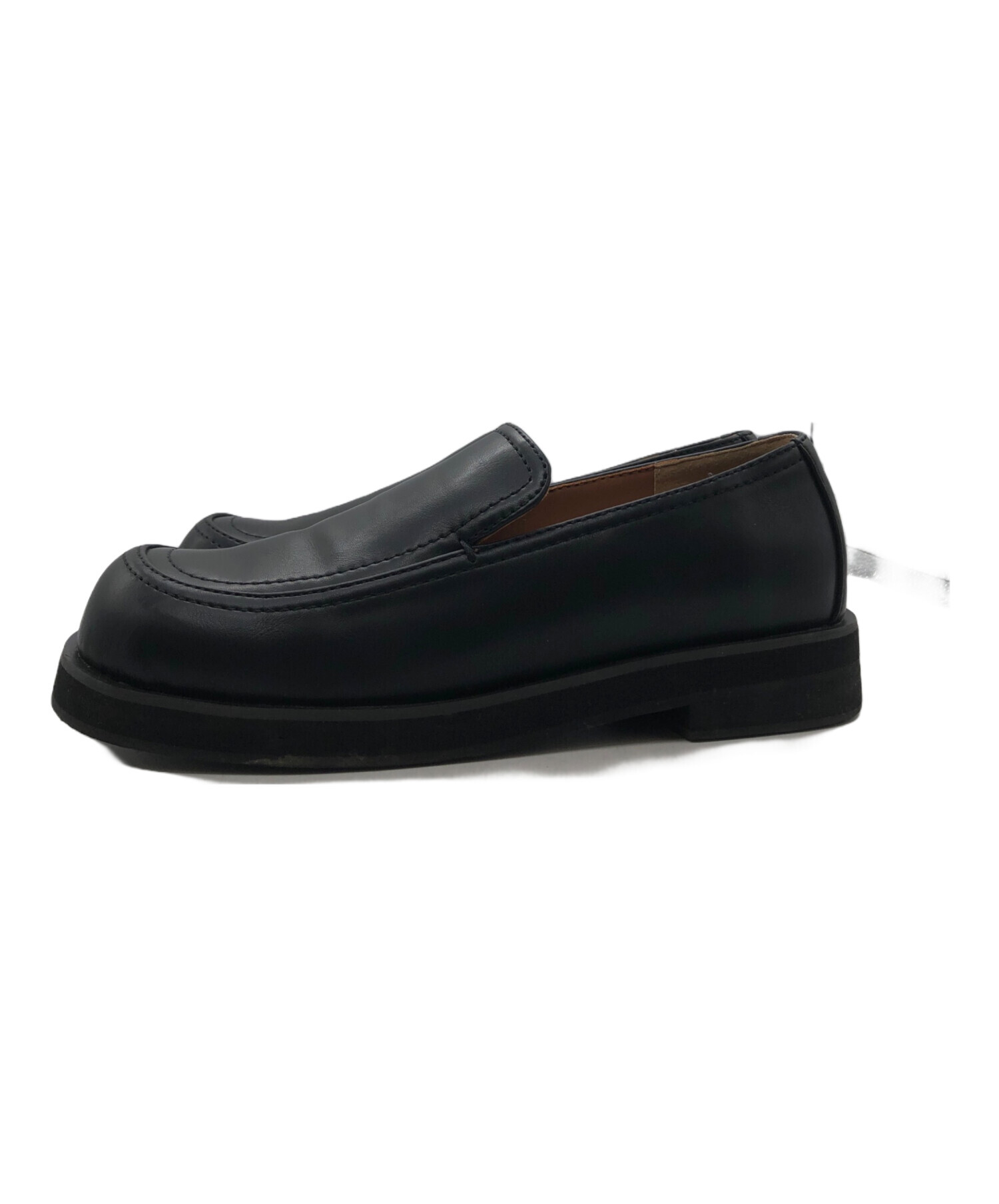 中古・古着通販】anuke (アンヌーク) Ecoleather Loafers ブラック