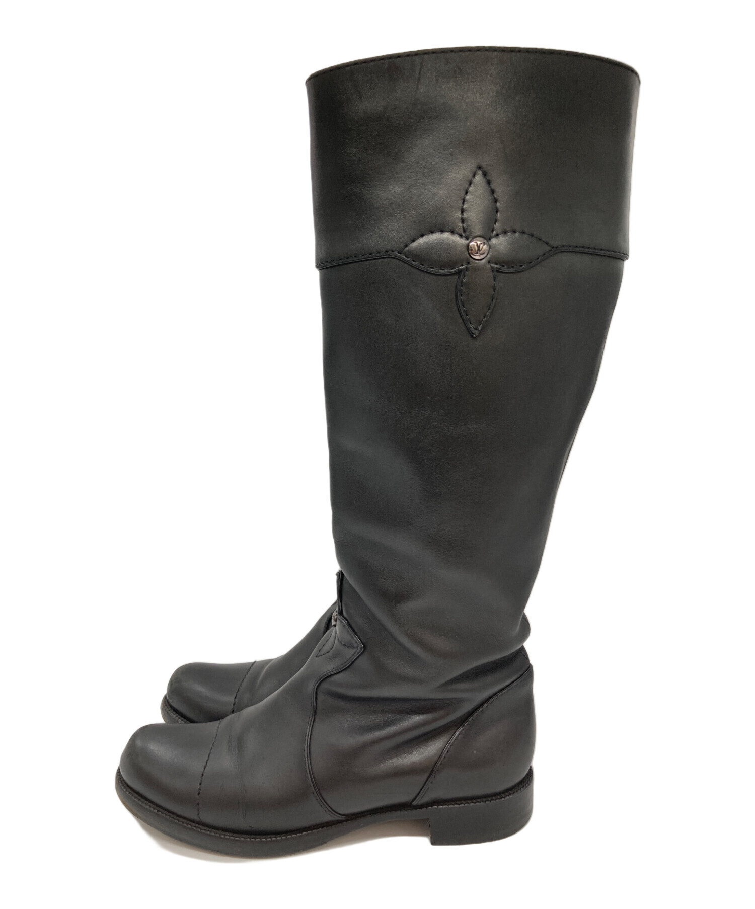 中古・古着通販】LOUIS VUITTON (ルイ ヴィトン) レザーロングブーツ