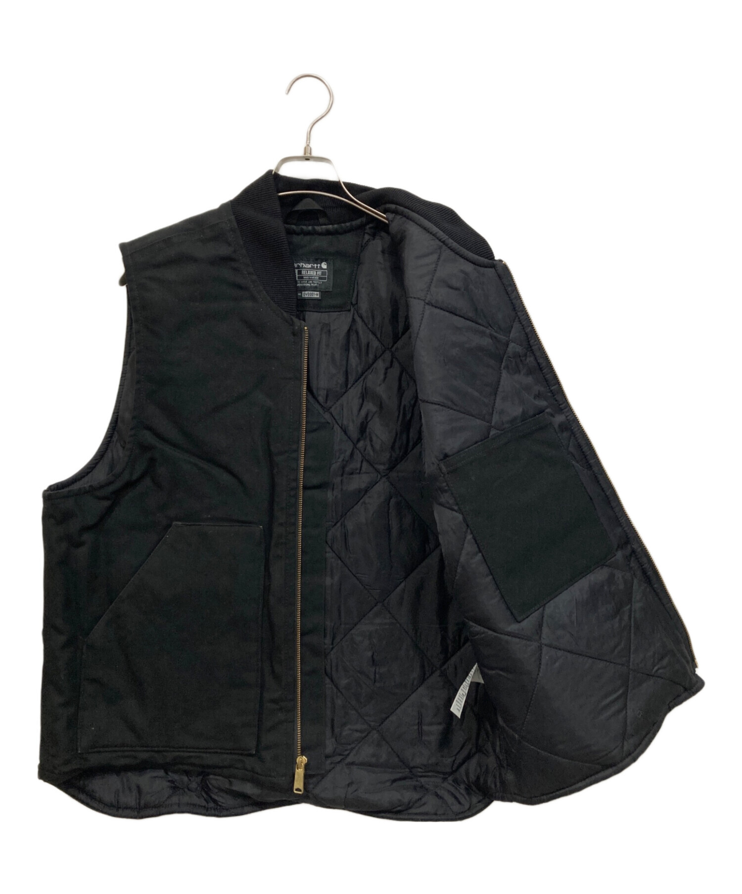 中古・古着通販】CarHartt (カーハート) ダックベスト ブラック サイズ