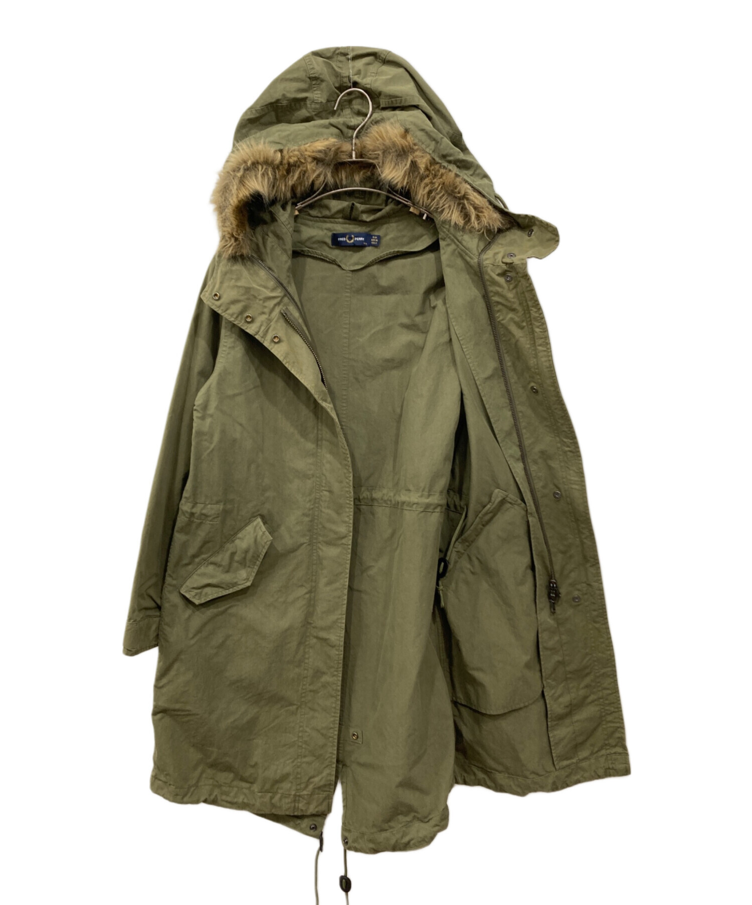 中古・古着通販】FRED PERRY (フレッドペリー) ファー付モッズコート