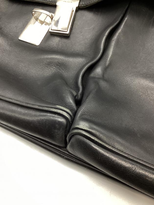 中古・古着通販】PRADA (プラダ) オールレザー ドクターズバッグ