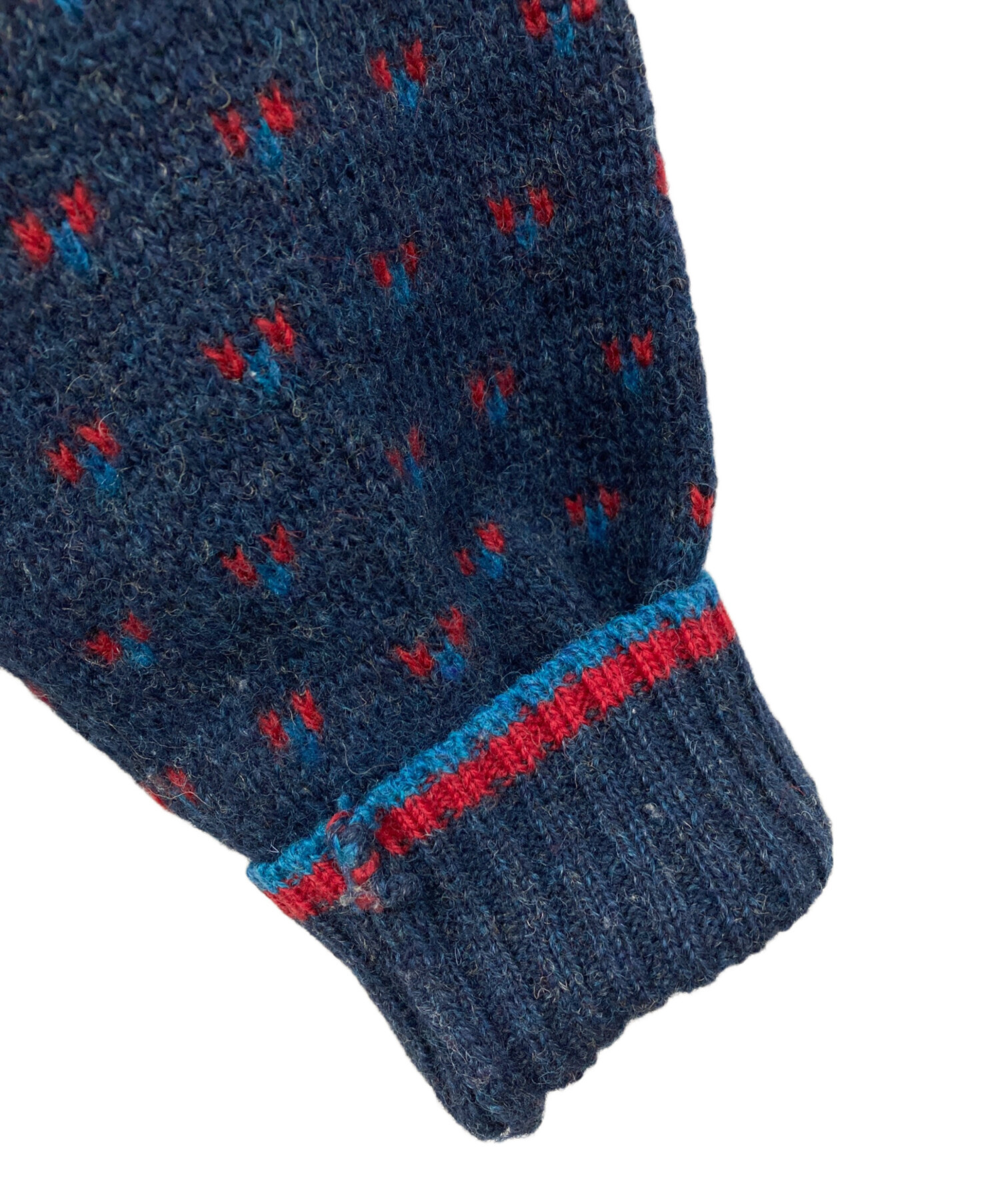 中古・古着通販】WOOLRICH (ウールリッチ) バーズアイニット ネイビー