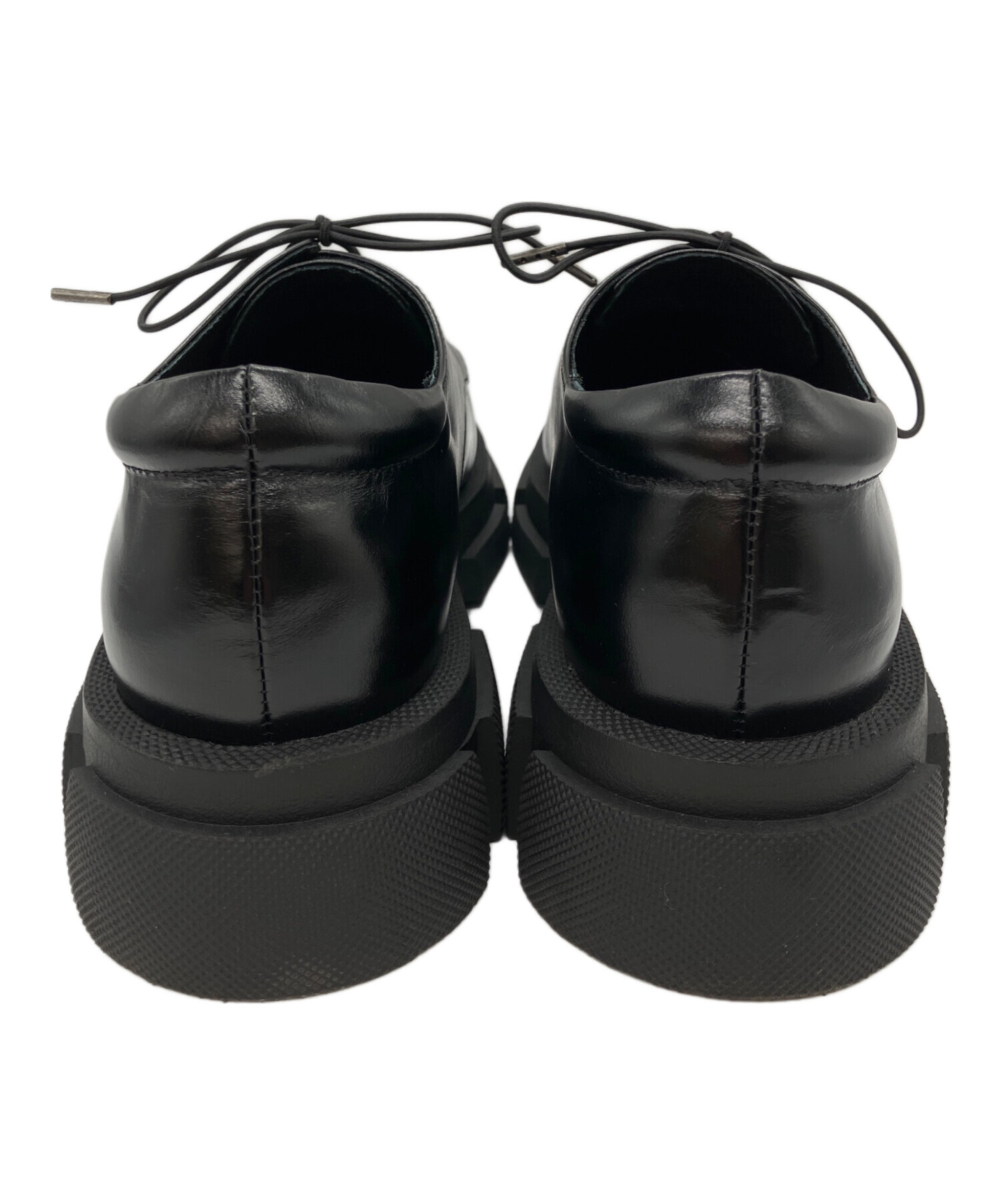 中古・古着通販】MANA (マナ) 厚底レースアップシューズ ブラック