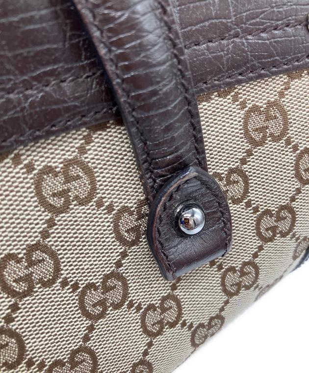 中古・古着通販】GUCCI (グッチ) バンブーミニボストンバッグ GG