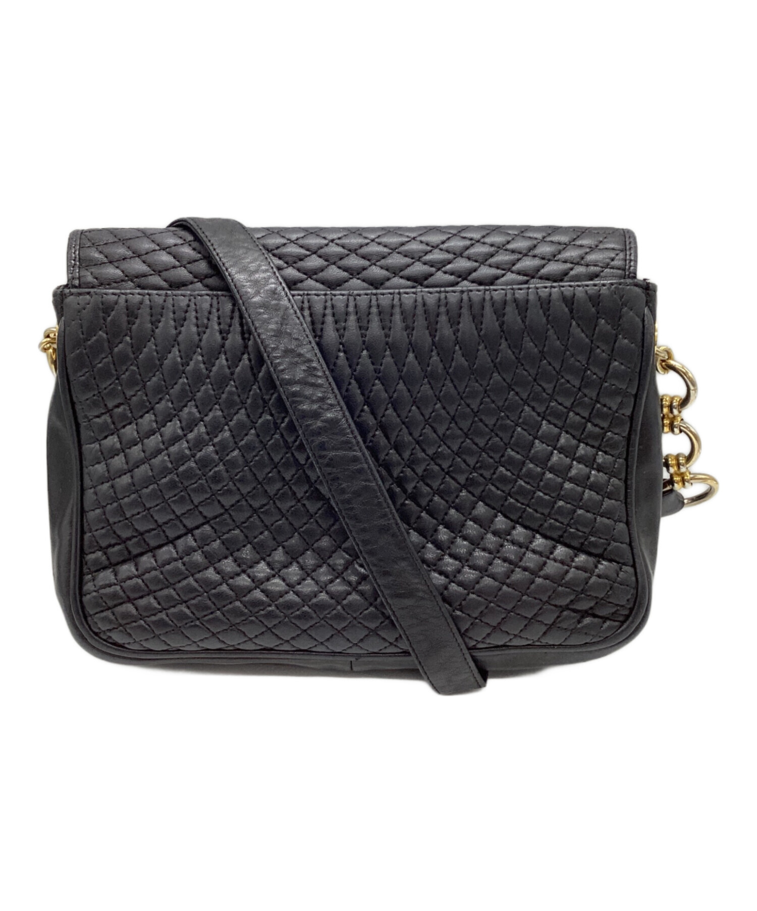 中古・古着通販】BALLY (バリー) キルティングレザーショルダーバッグ