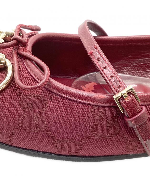 中古・古着通販】GUCCI (グッチ) ホースビットフラットバレエシューズ