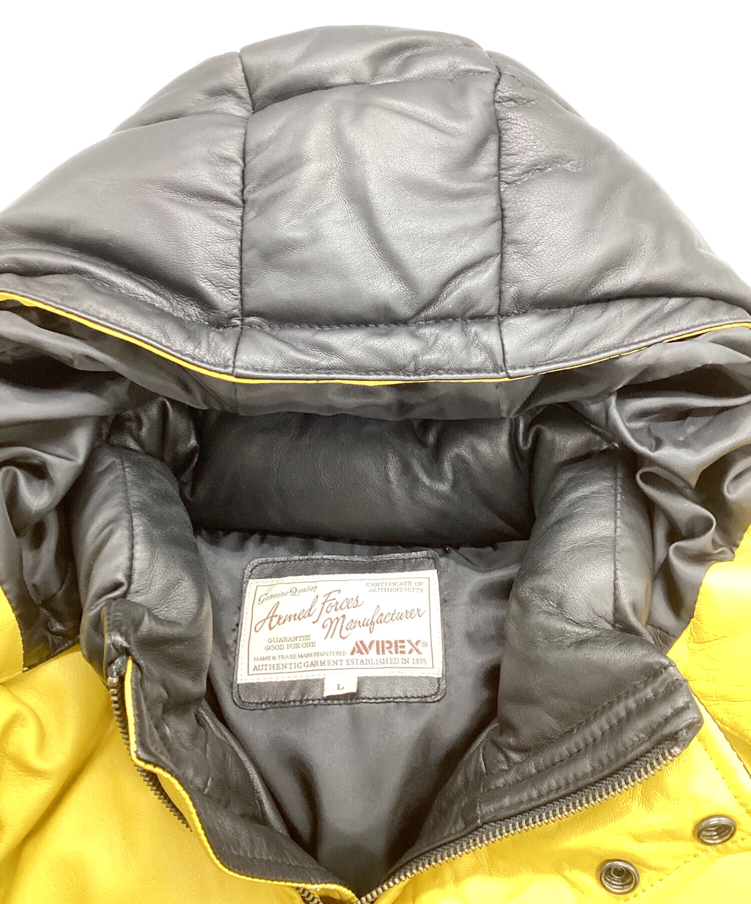 中古・古着通販】AVIREX (アヴィレックス) ラムレザー ダウン