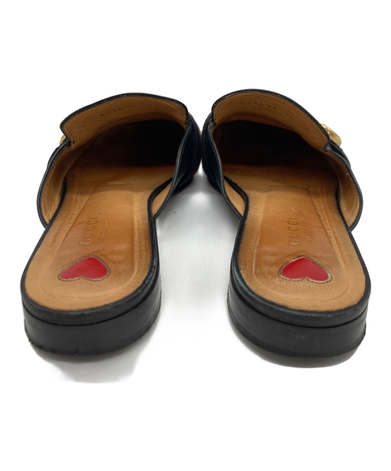 中古・古着通販】GUCCI (グッチ) プリンスタウン ブラック サイズ:38