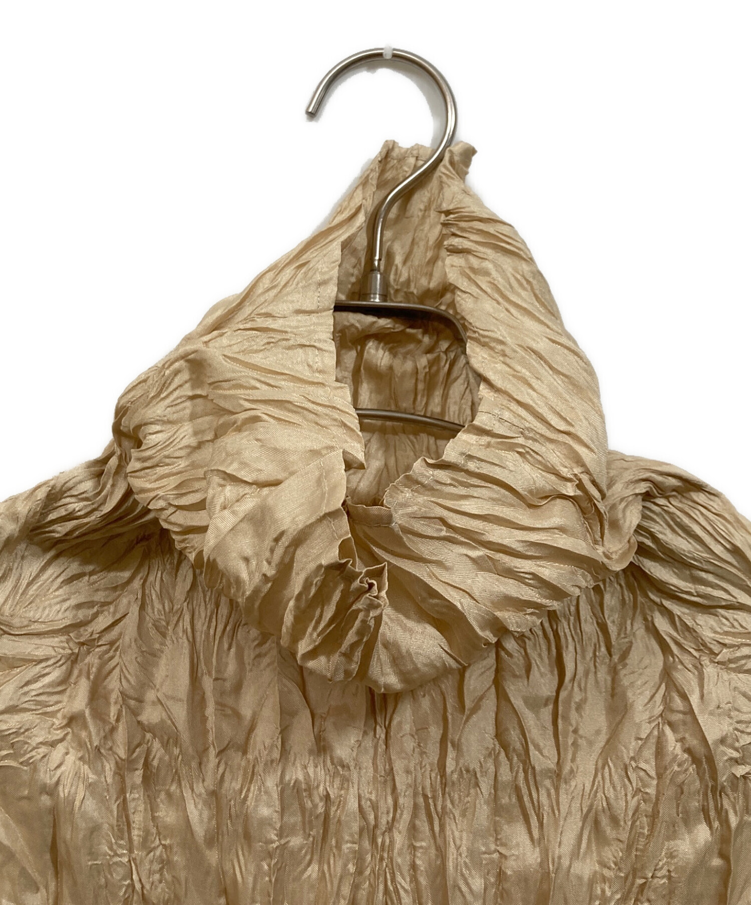 中古・古着通販】ISSEY MIYAKE (イッセイミヤケ) シワ加工ブラウス