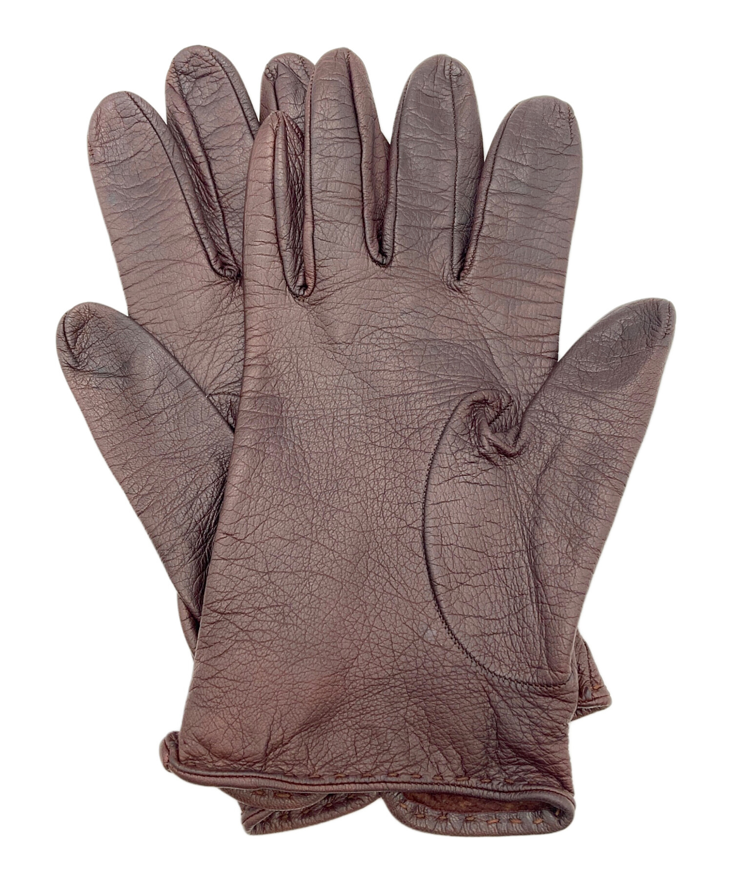 中古・古着通販】GUCCI (グッチ) レザーグローブ ブラウン｜ブランド