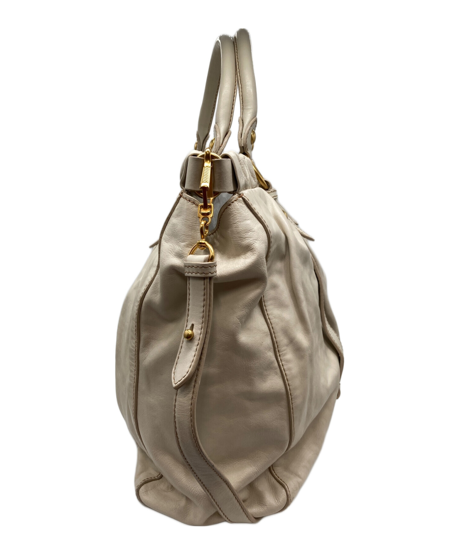 中古・古着通販】MIU MIU (ミュウミュウ) VITELLO LUX 2WAYレザー