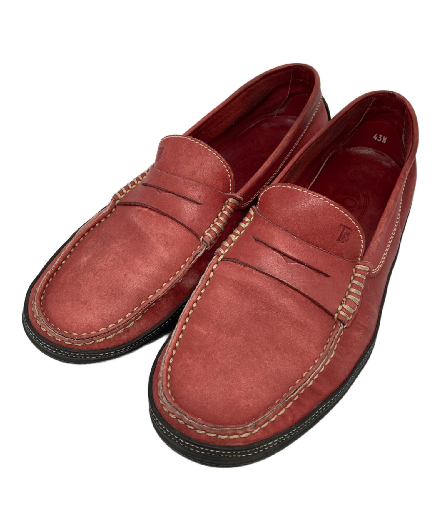 中古・古着通販】TOD'S (トッズ) ドライビングシューズ レッド サイズ