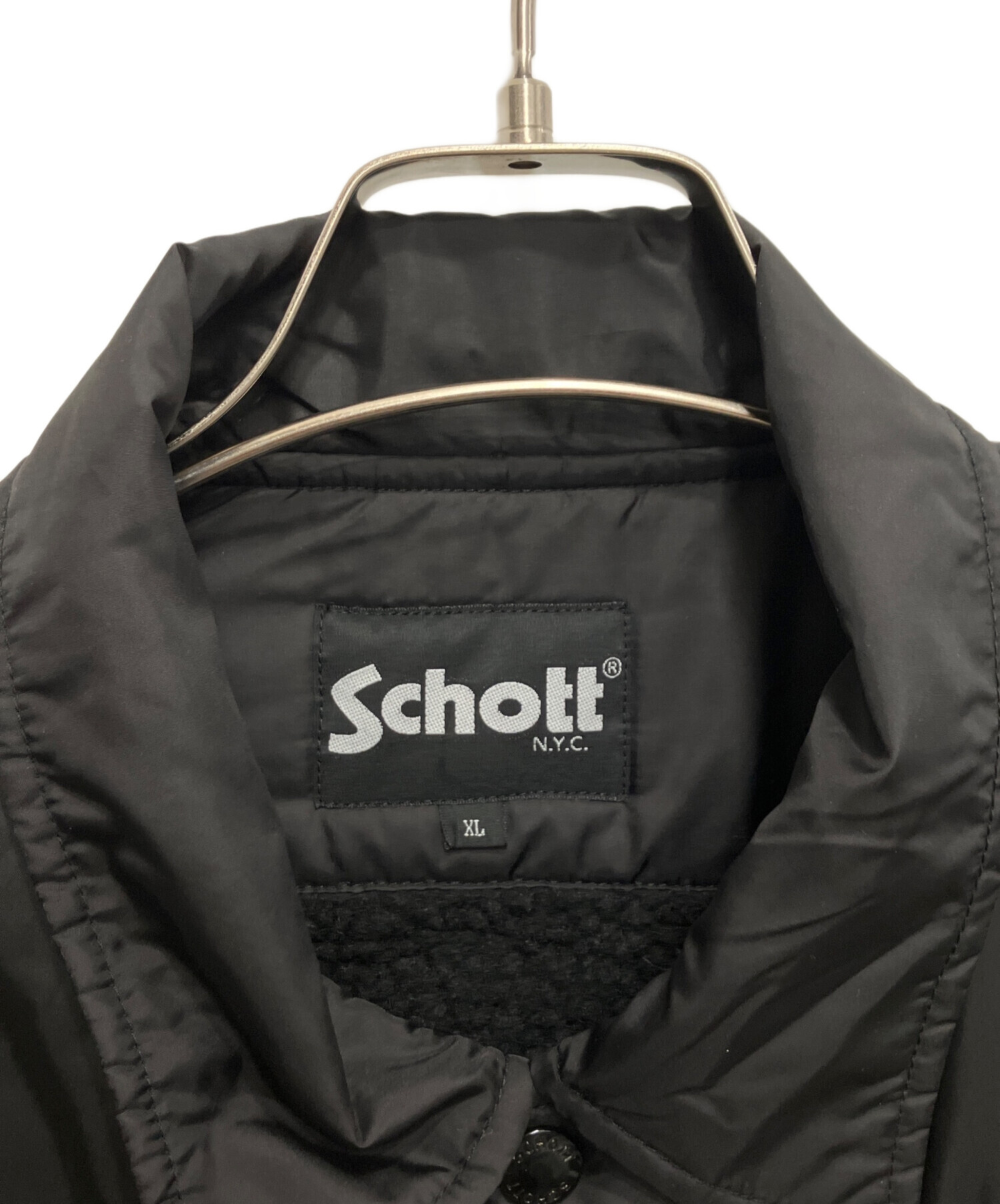 中古・古着通販】Schott (ショット) 裏ボアコーチジャケット ブラック