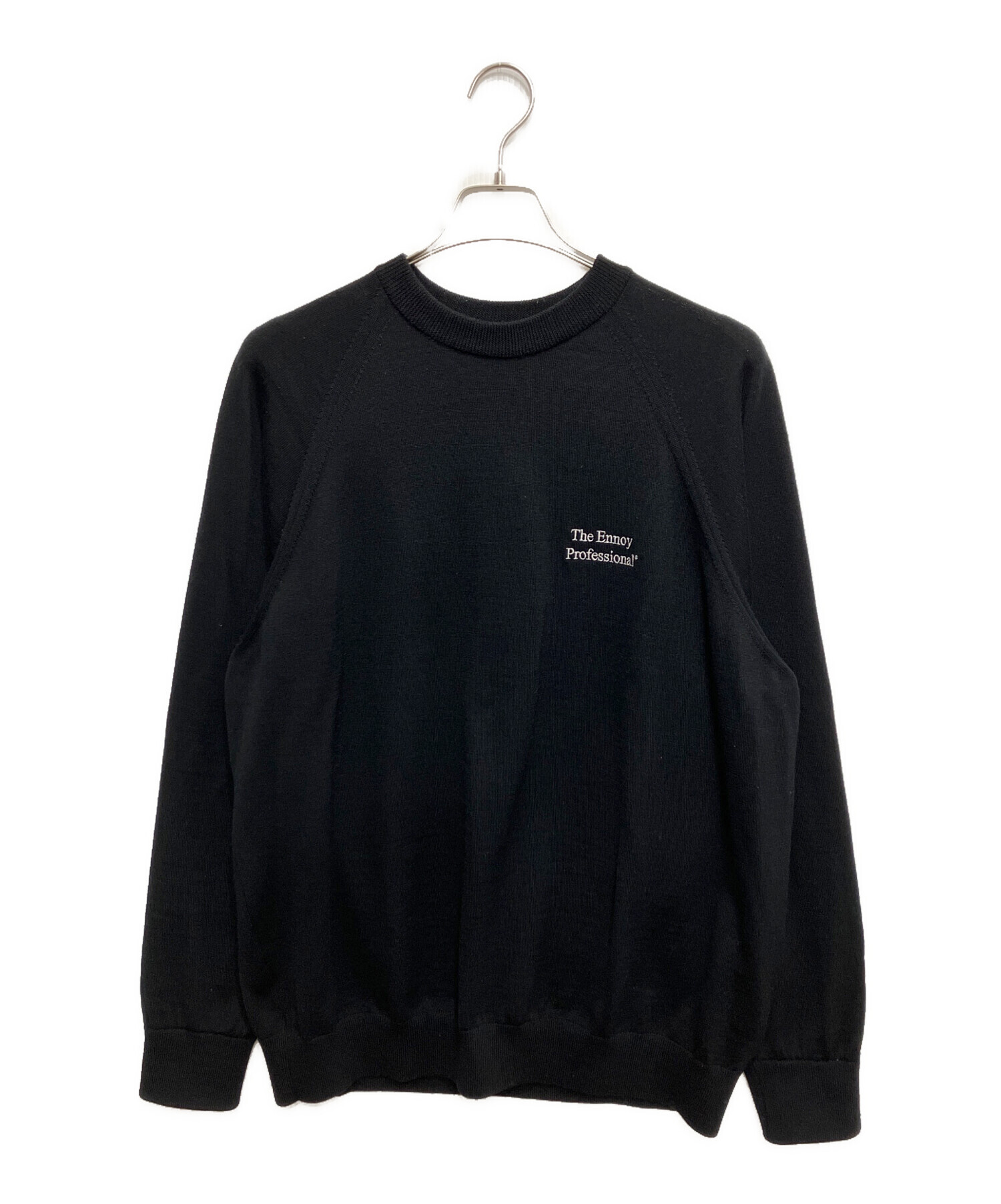 中古・古着通販】ENNOY (エンノイ) MERINO WOOL SWEATER ブラック