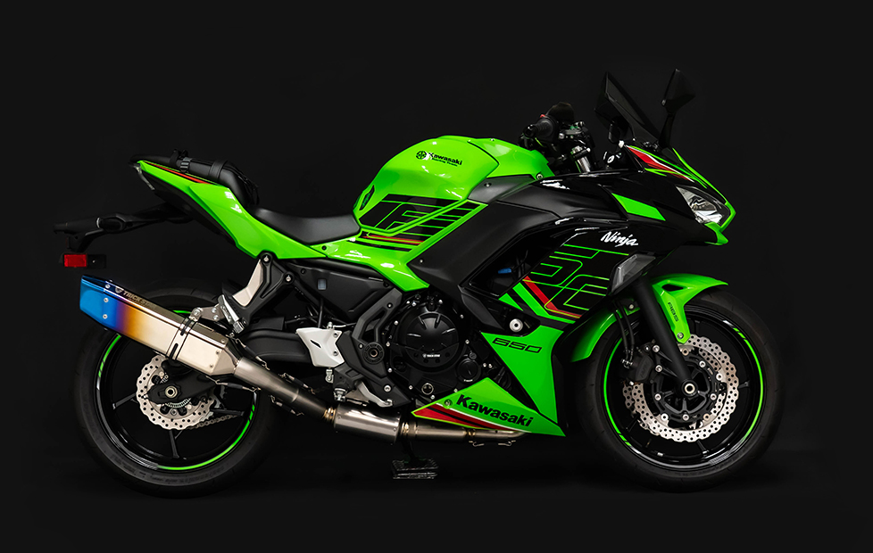 新製品情報】Ninja650（23-24） 政府認証フルエキゾーストマフラー