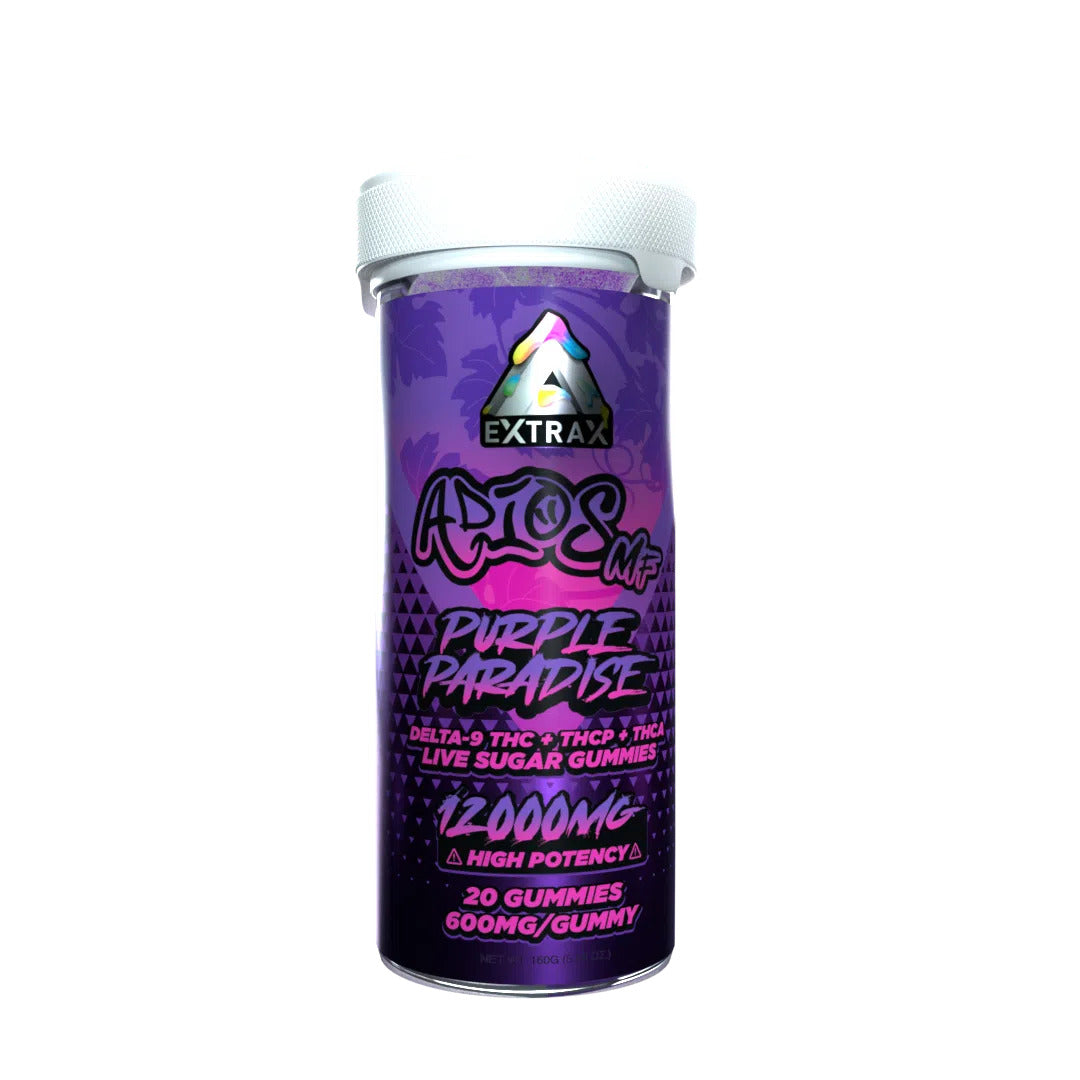 Delta Extrax Adios MF Live Sugar THC-A Gummies 12000MG