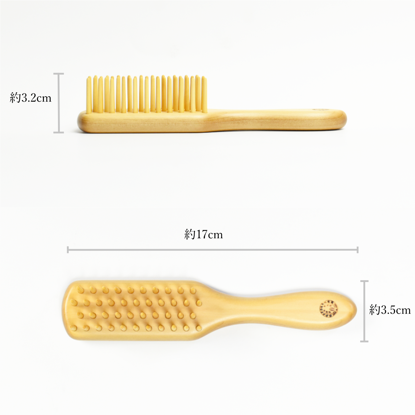 つげブラシ 4列 小 丸 | 別府つげ工芸