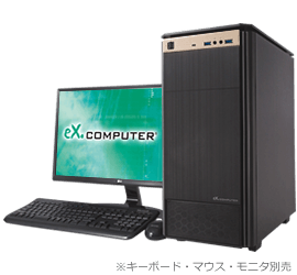 クリエイターPC WA7J-E231/ZB - BTOパソコン eX.computer