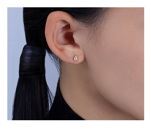 K18イエローゴールドダイヤモンドピアス(RPE919-002)|TSUTSUMI