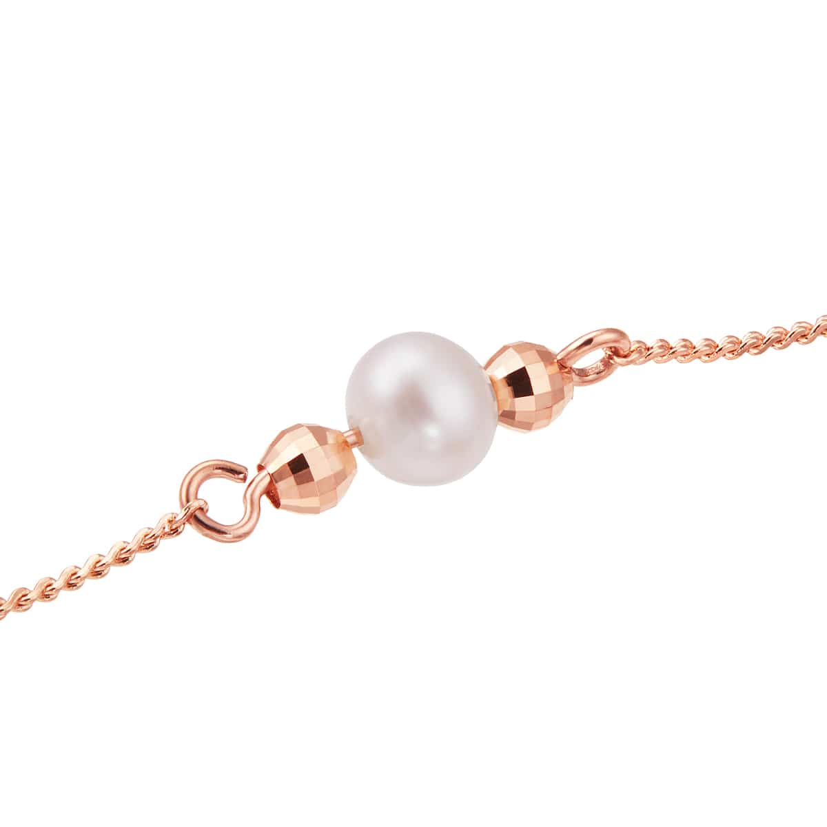 K10ピンクゴールド淡水パールアンクレット(RBL635)|TSUTSUMI