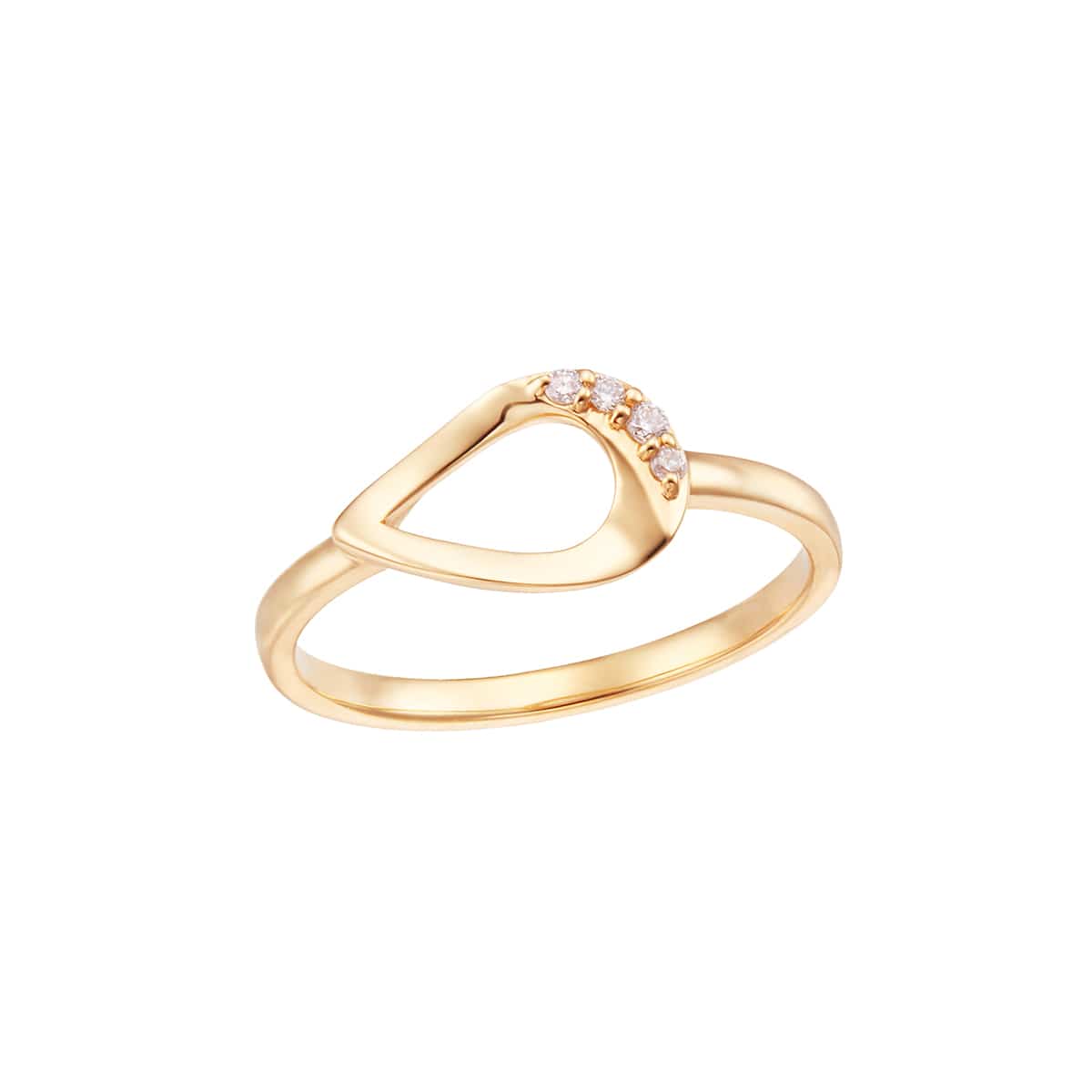 プラチナダイヤモンドリング（ピンキーリング）(RFR714-001)|TSUTSUMI