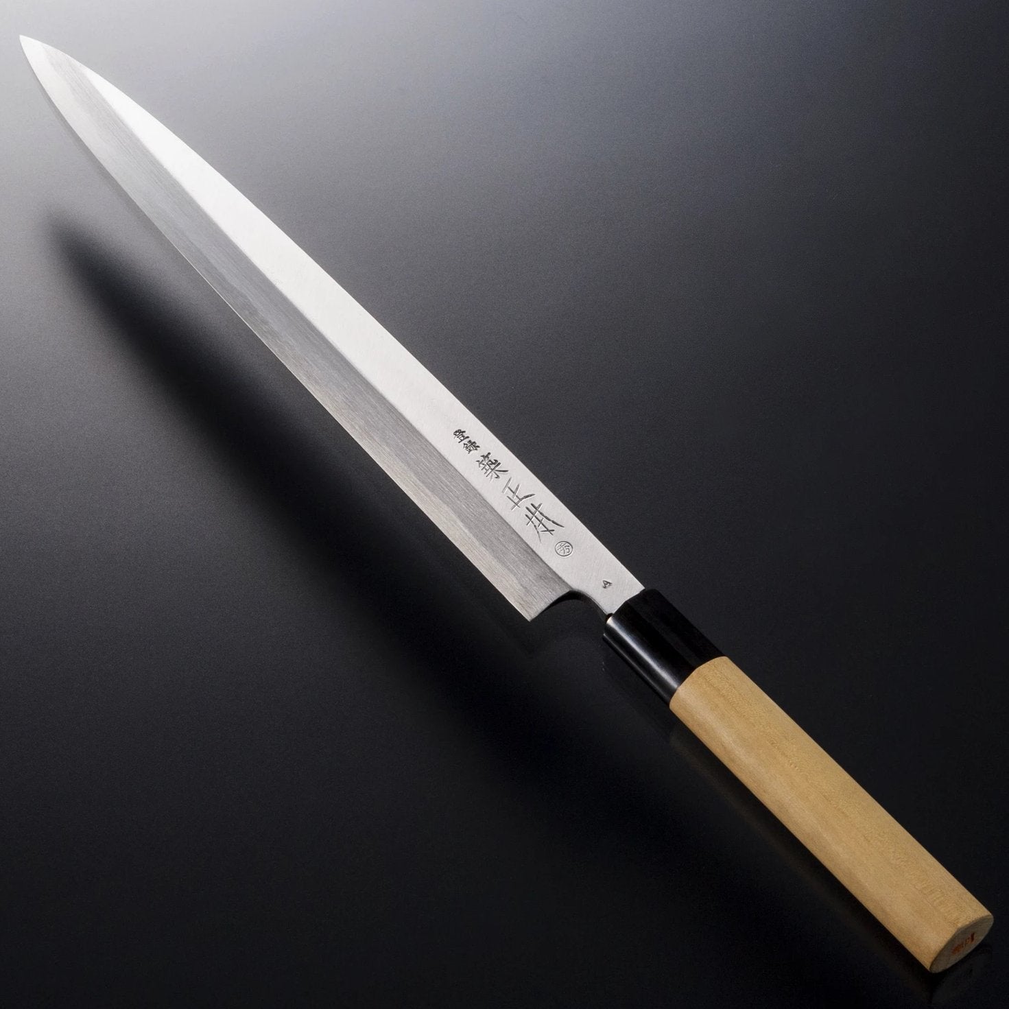 左利き用青鋼柳刃庖刀 – 包丁の築地正本