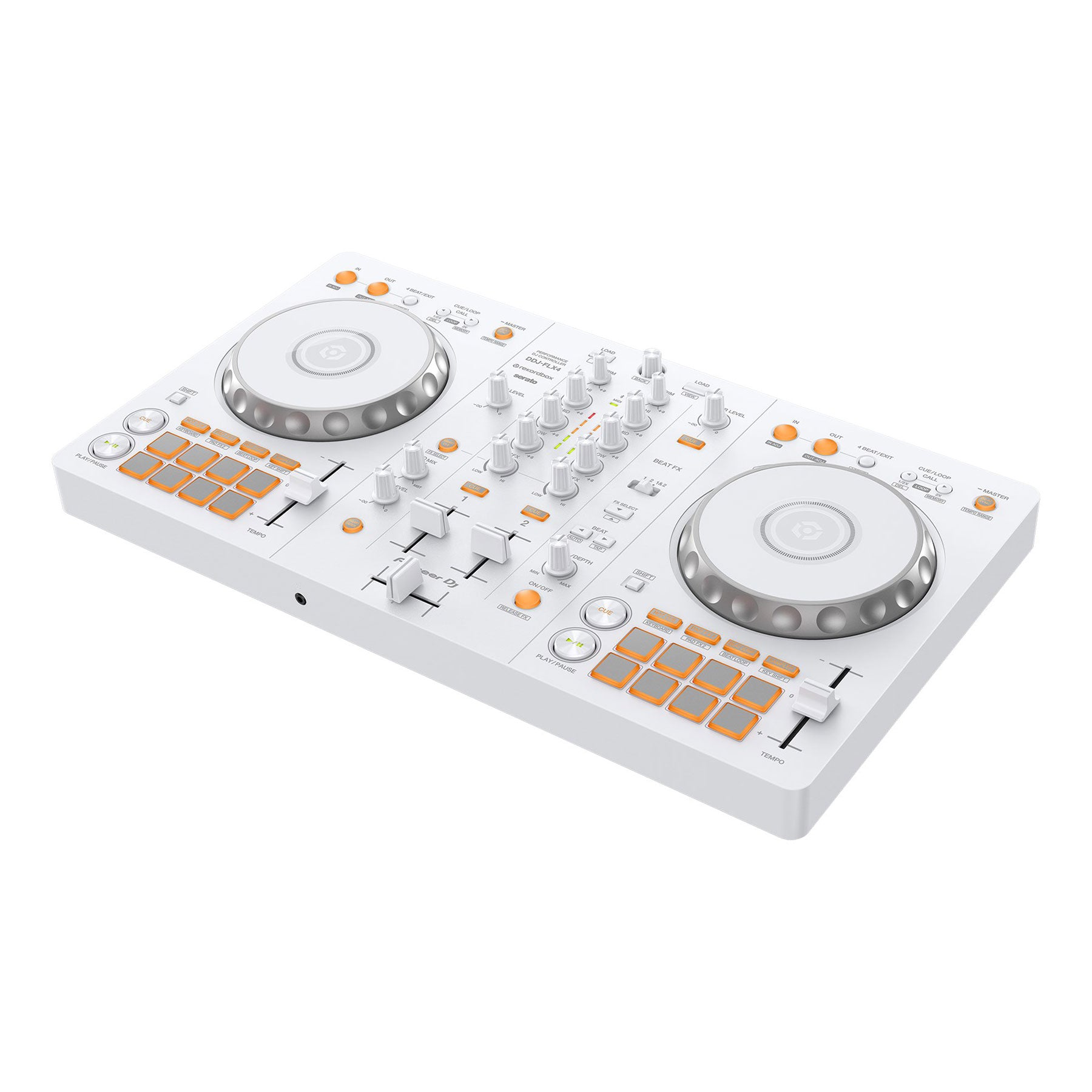 Pioneer DJ: DDJ-FLX4 DJ Controller - Limited Edition White