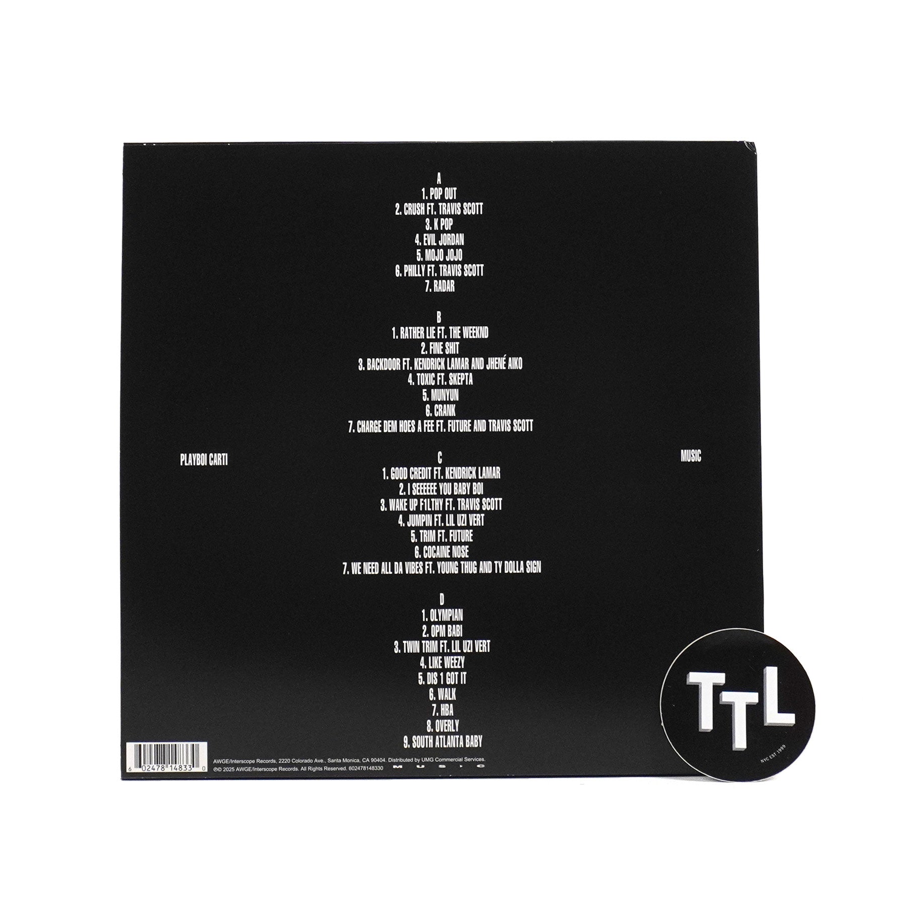 Playboi Carti: MUSIC Vinyl 2LP – TurntableLab.com