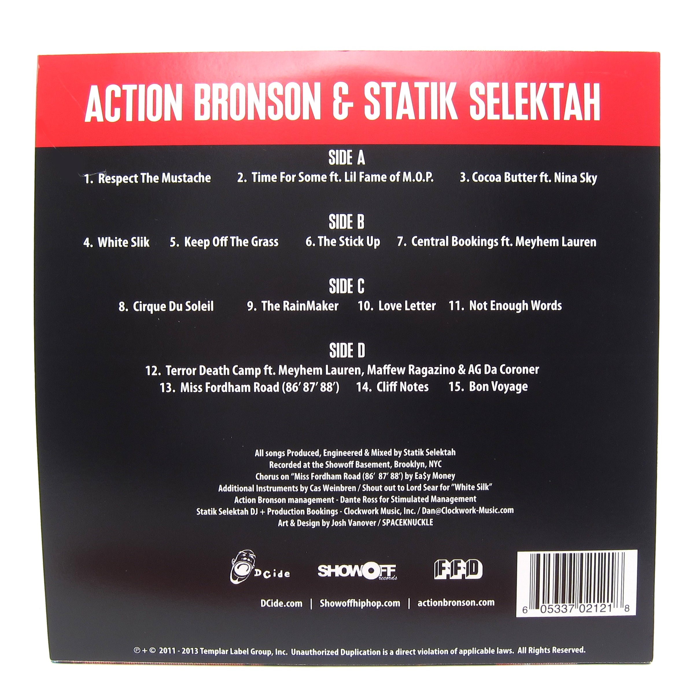 Action Bronson & Statik Selektah: Well Done (Red Vinyl) Vinyl 2LP